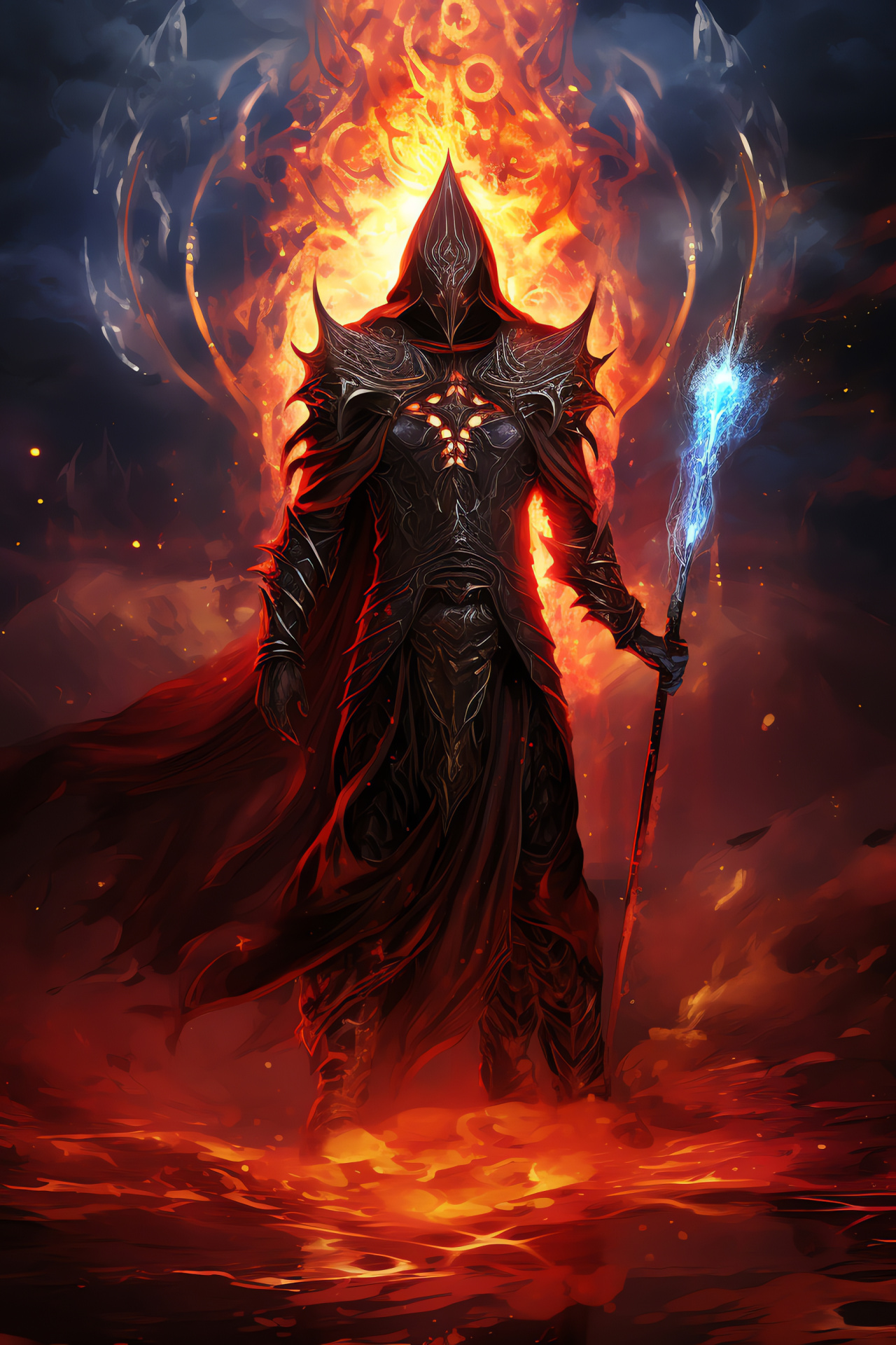 Path of Exile Dominus, High Templar boss, Menacing villain appearance, Towering warlord, Dark magic user, HD Phone Image