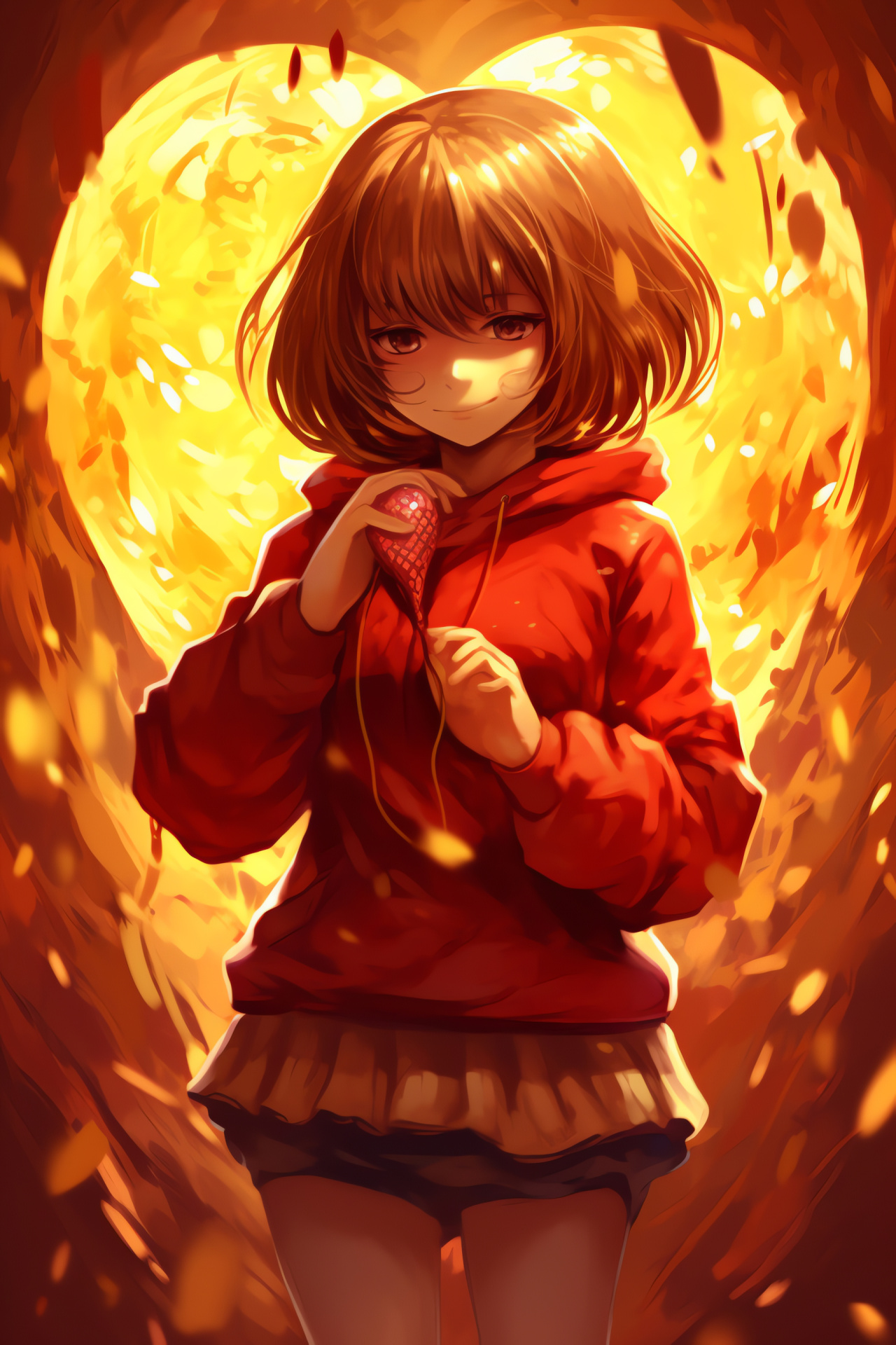 Frisk adventurer, Undertale hero, Viridian gaze, Emblematic outfit, Pivotal game figure, HD Phone Wallpaper