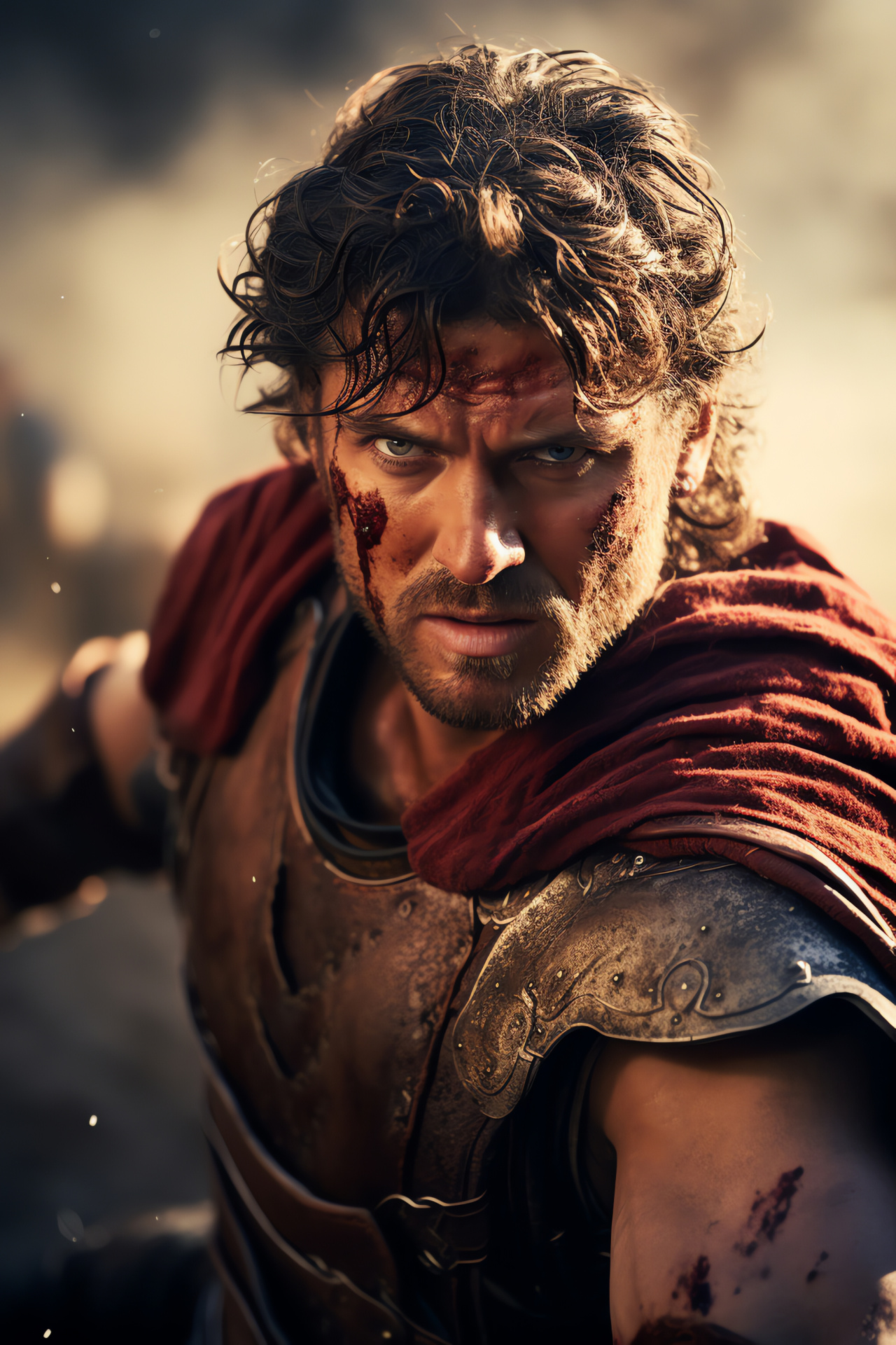 Spartacus series, Gladiator Varro, Arena combat, Strength display, Historic Rome, HD Phone Wallpaper