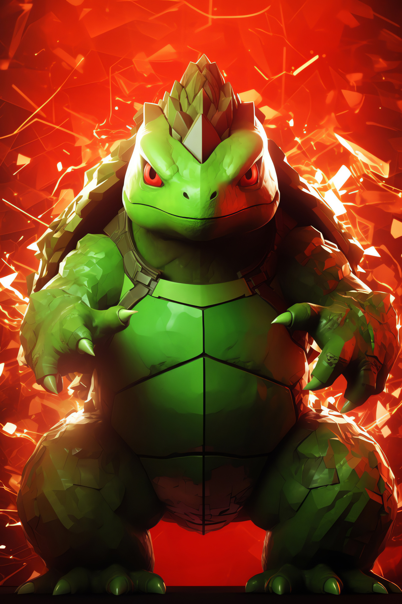 Torterra Pokmon, Colossal terrapin, Continental shell, Ephemeral glimpse, Sturdy stance, HD Phone Image