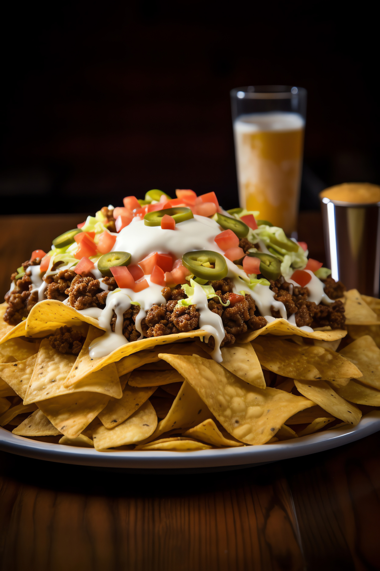 Crispy nachos, Savory mince, Golden tortilla, Hot melted cheddar, Tex-Mex cuisine, HD Phone Wallpaper