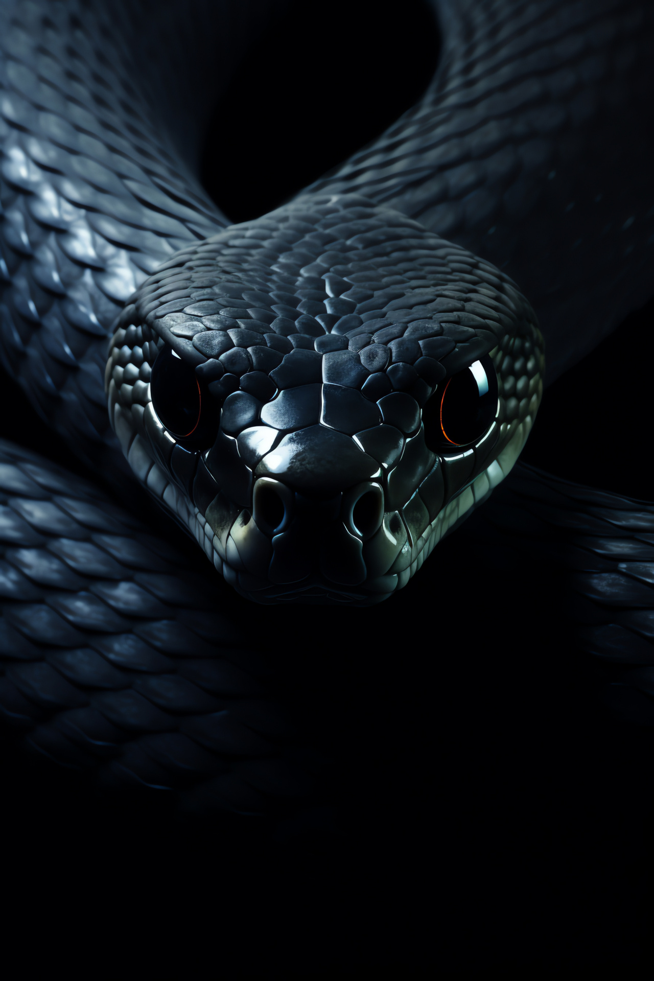 Black mamba snake, African reptile, Lethal venom, Terrifying predator, Sub-Saharan species, HD Phone Image