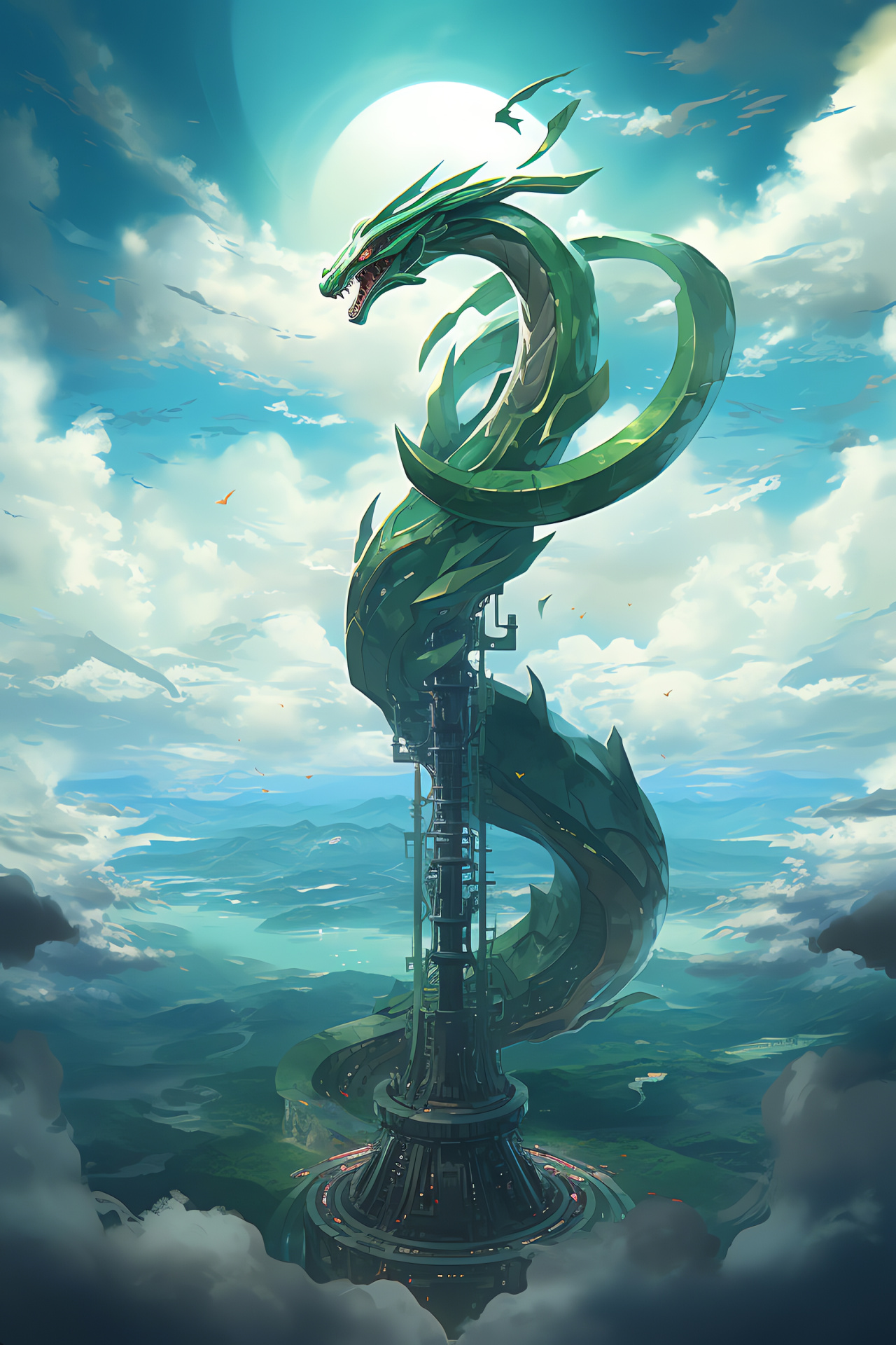 Rayquaza, Sky High Pokmon, Hoenn region, legendary status, Hoenn myths, HD Phone Wallpaper