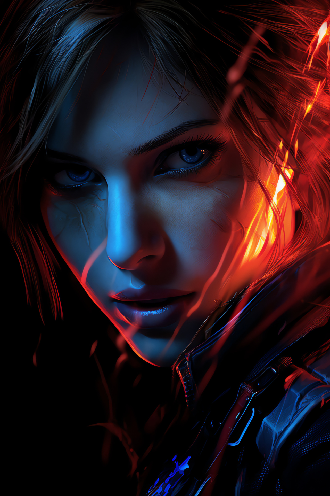 Claire Redfield, Blue-eyed character, Survival horror, Action-adventure game, Video game icon, HD Phone Wallpaper