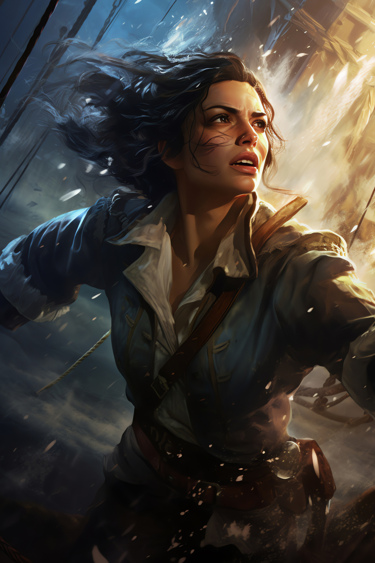 Elena Fisher, Video game reporter, Uncharted gameplay, Swashbuckling vessel, Narrative quest, HD Phone Wallpaper