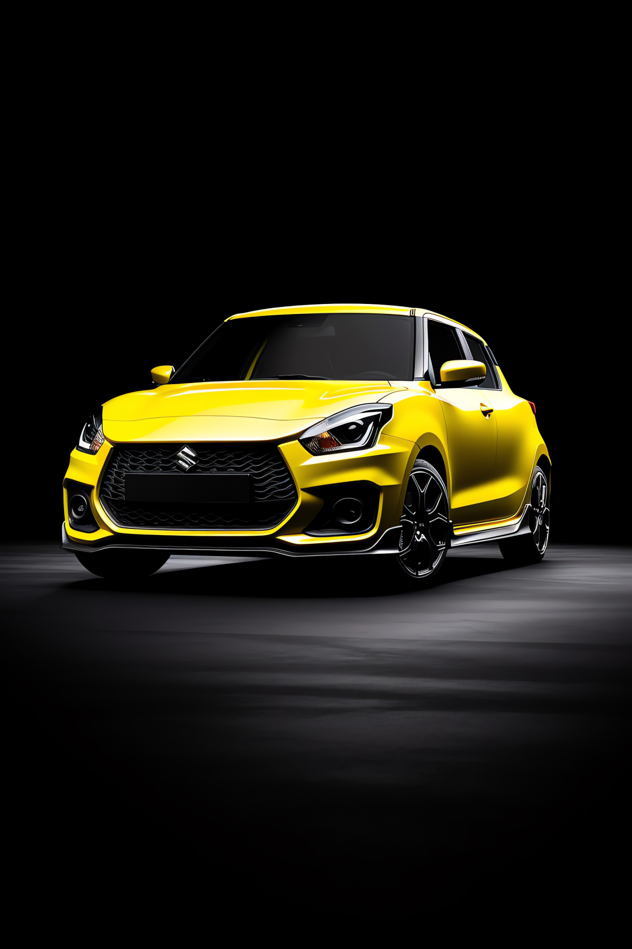 Suzuki Swift Sport 2022, Hatchback sport model, Bright yellow Swift, Compact car agility, Urban drive, HD Phone Image