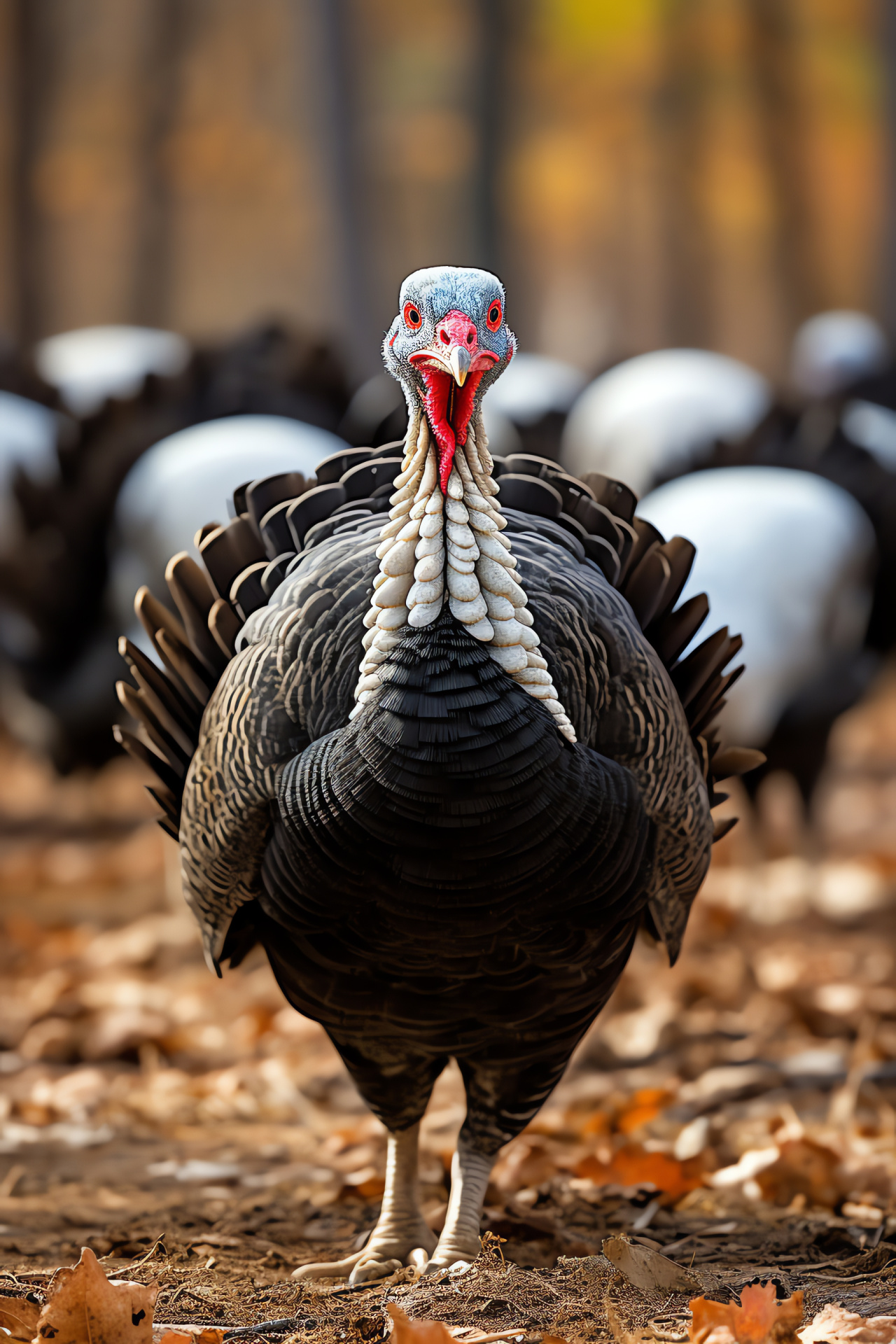 Altered Turkey plumage, Unique bird, Avian diversity, Poultry species, Seasonal wildlife, HD Phone Wallpaper