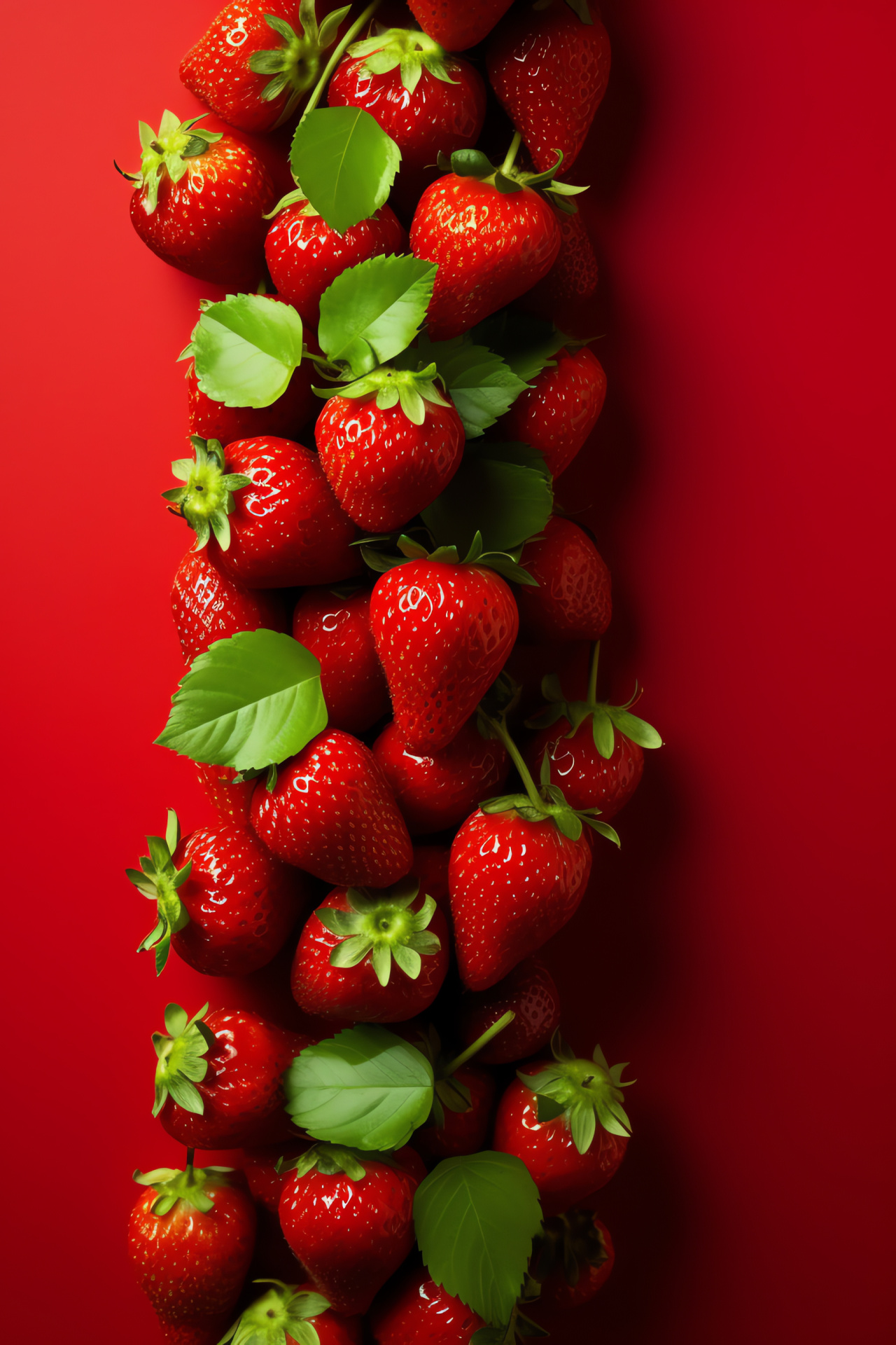 Strawberries bunch, Edible garden fruits, Green unripe, Berries collection, Sweet-tart taste, HD Phone Wallpaper