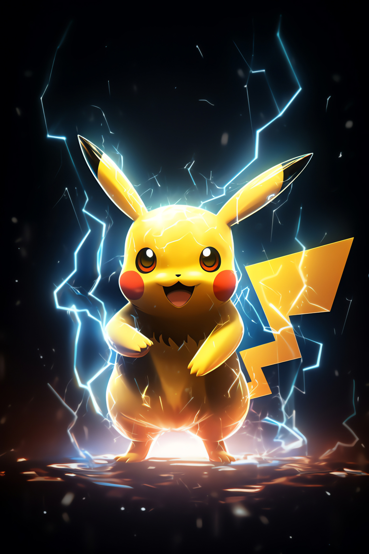 Pikachu Pokmon image, Electrifying mammal, Tiny creature, Impish stance, Bold appearance, HD Phone Wallpaper