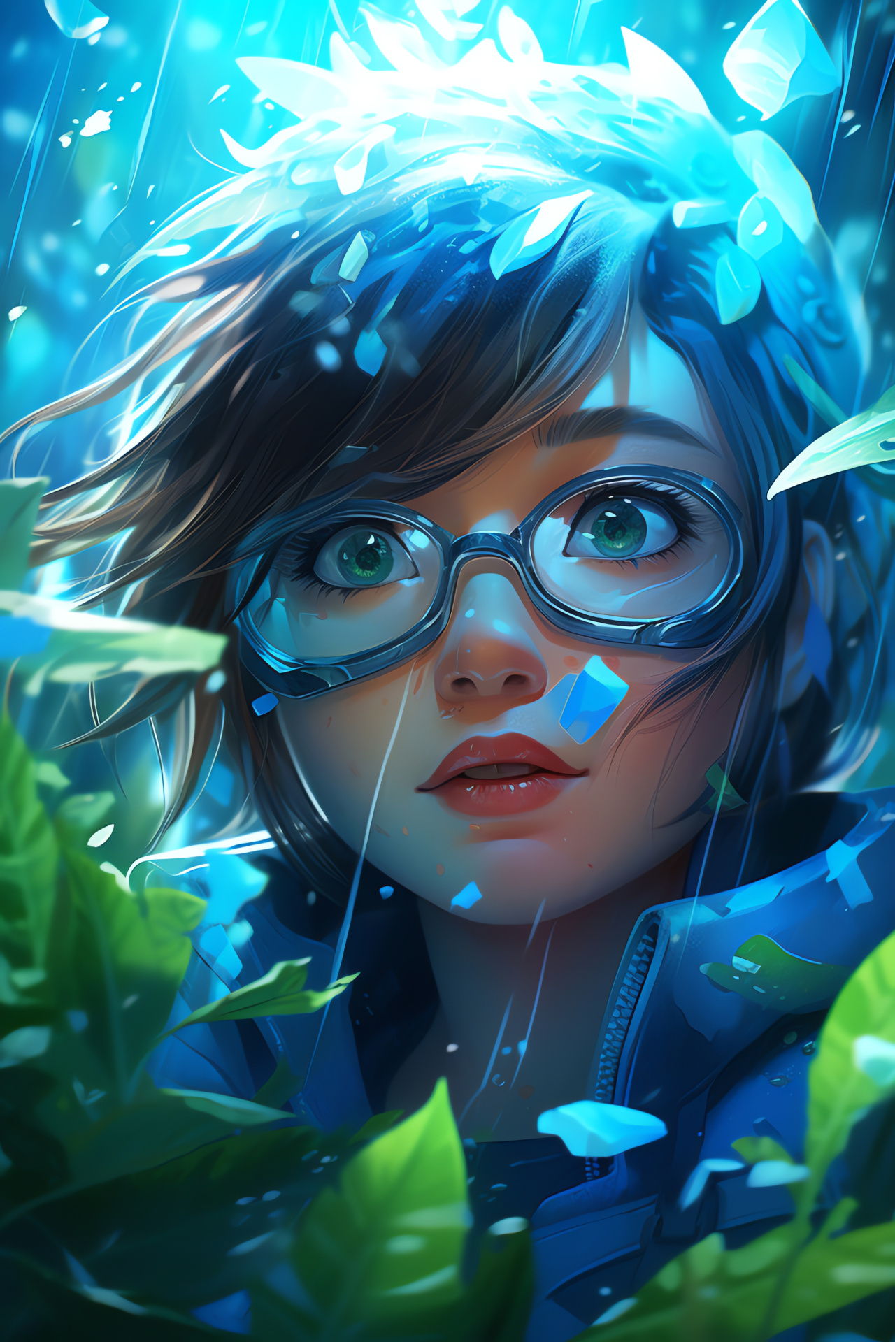 Overwatch Mei, ecological warrior, cold preservation, serene Himalayan setting, verdant landscape, HD Phone Wallpaper