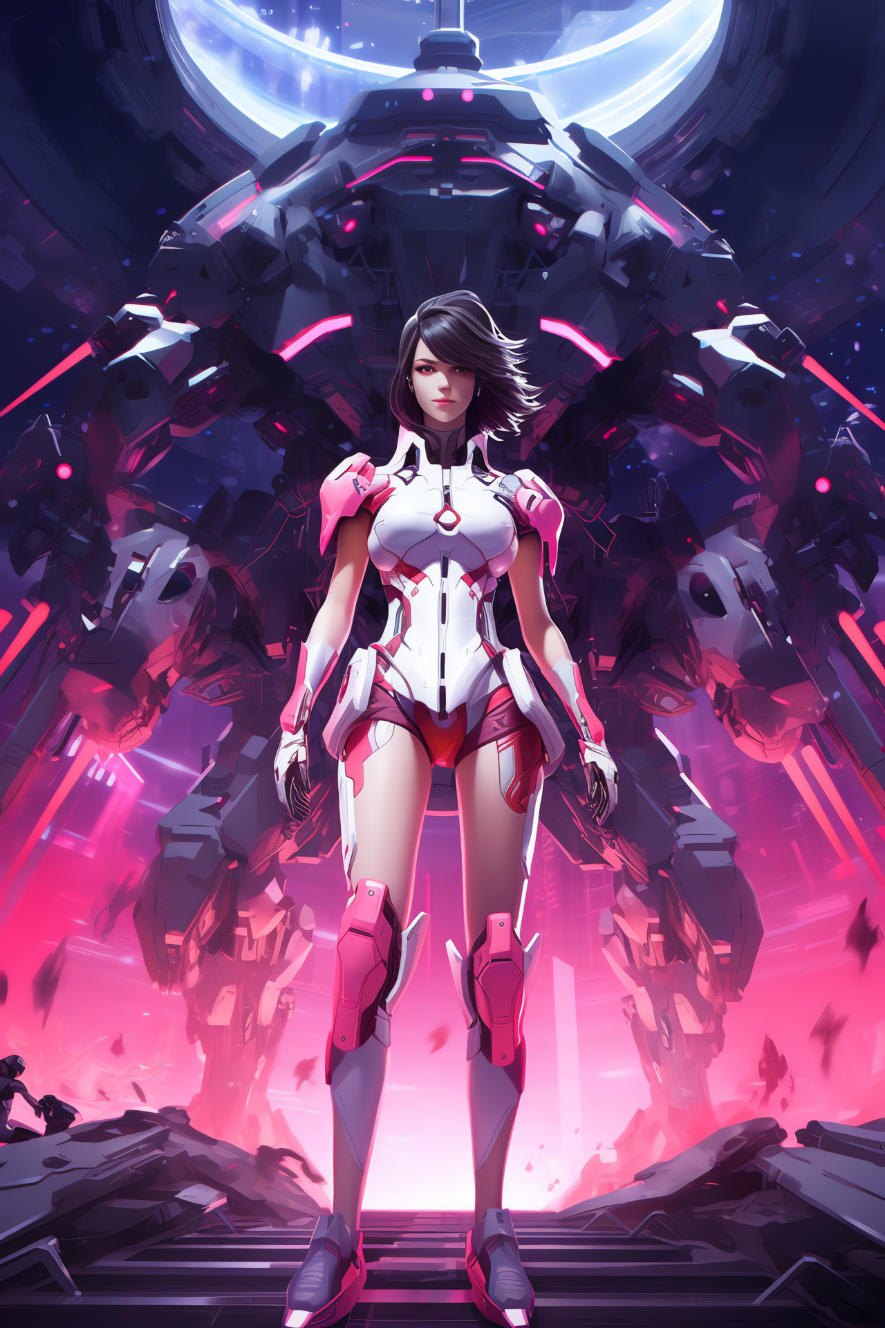 Overwatch D.Va, Competitive mech controller, High-tech battle, Virtual protagonist, Digital world heroine, HD Phone Wallpaper