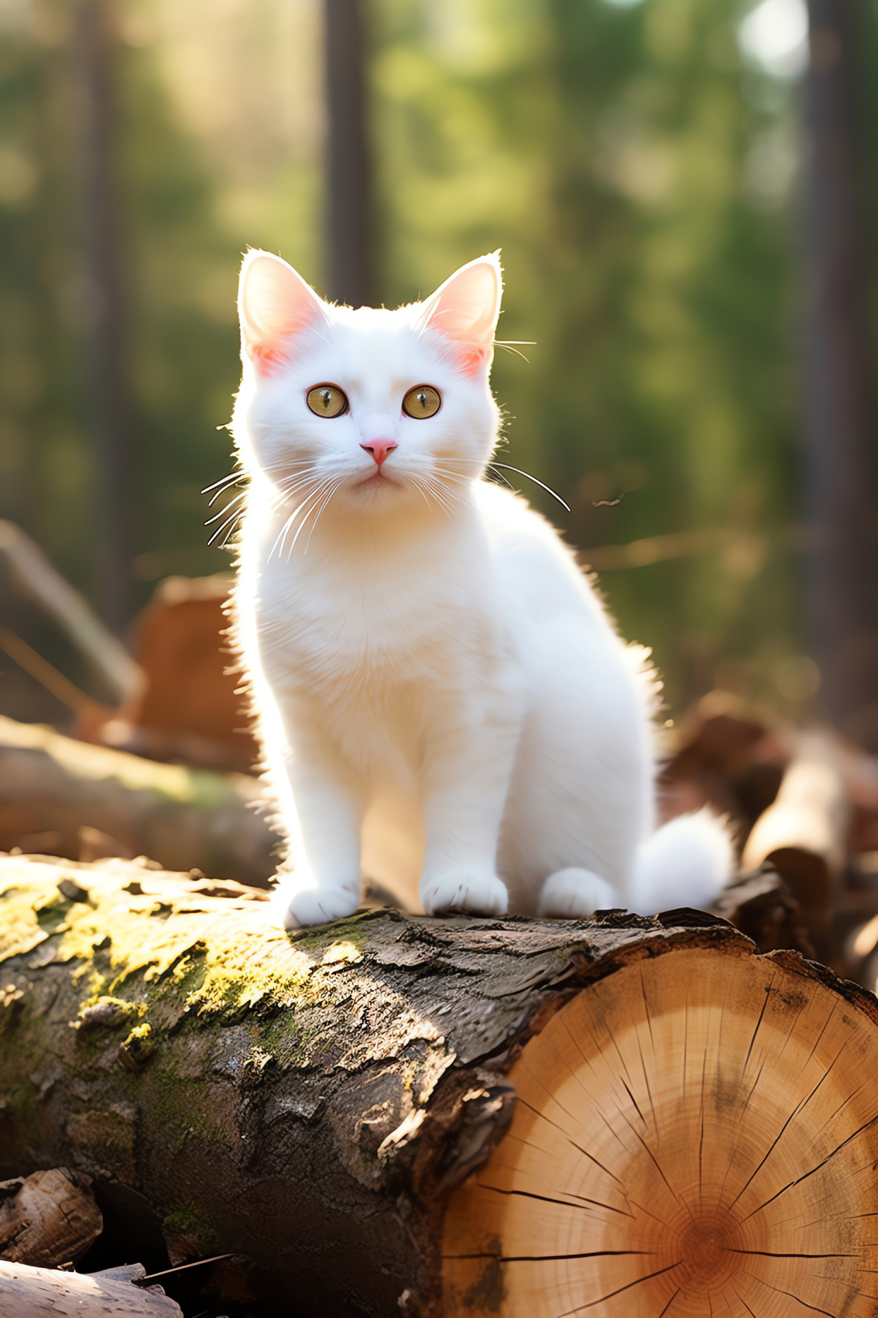 American Shorthair housecat, Gilded optics, Short-haired pet, Silken feline appearance, Purebred American feline, HD Phone Image