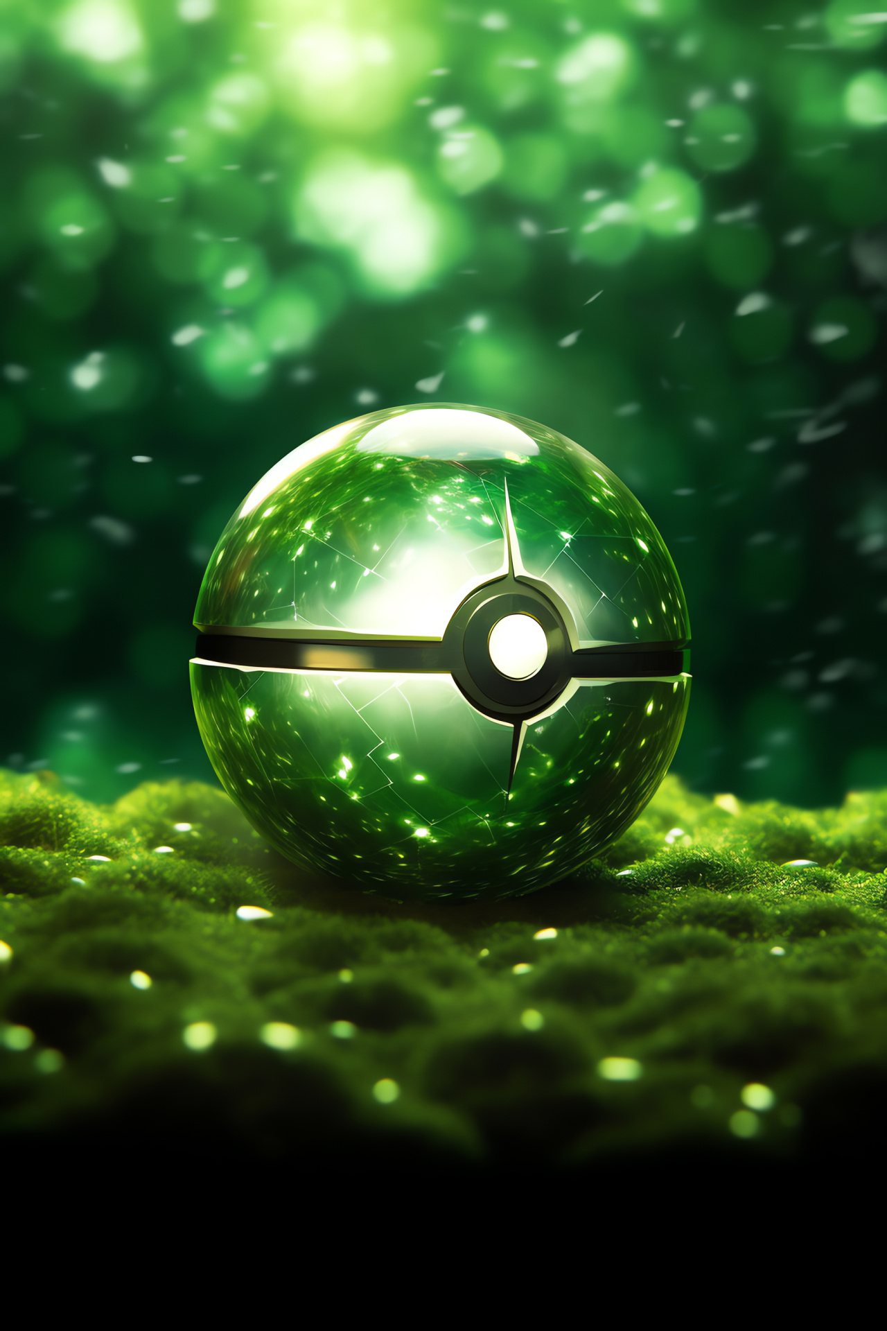 Trickster Pokmon scene, Glinting eyes, Mischievous stance, Verdant field, Fantasy gaming, HD Phone Wallpaper