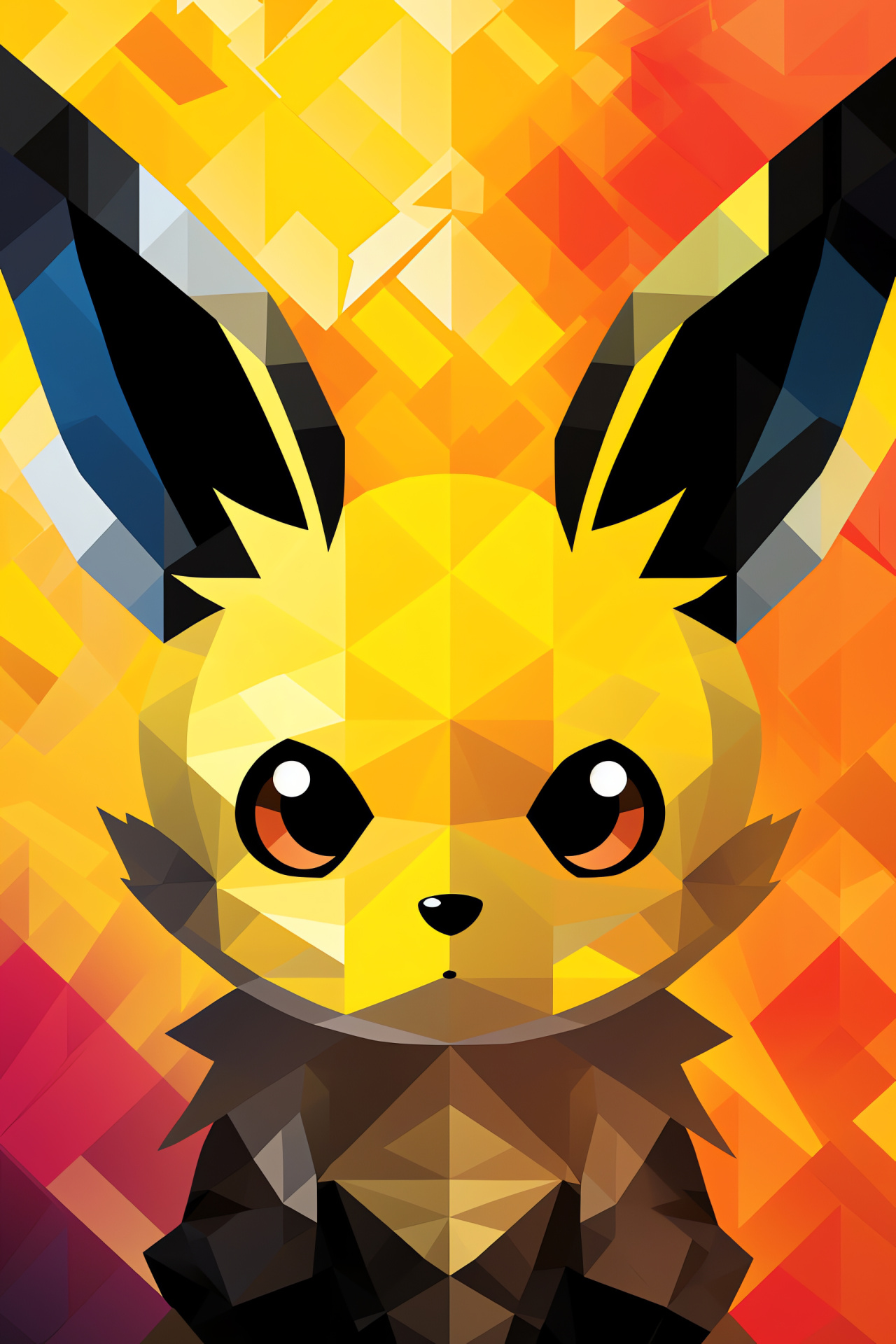 Raichu, Pokmon character, Playful look, Fantasy creature, Energetic presence, HD Phone Image