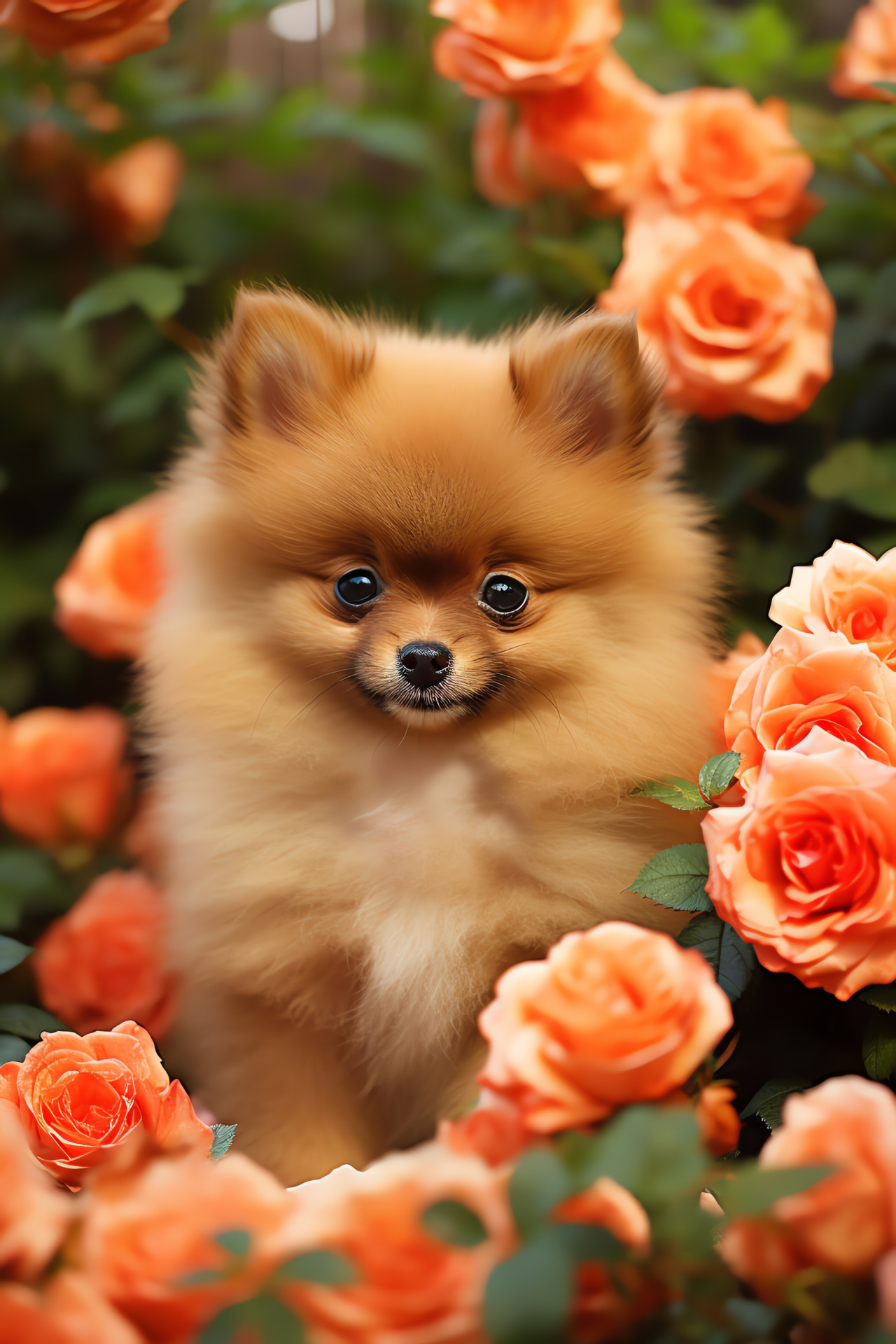 Pomeranian breed, toy group, vivacious spirit, bold personality, affectionate nature, HD Phone Wallpaper