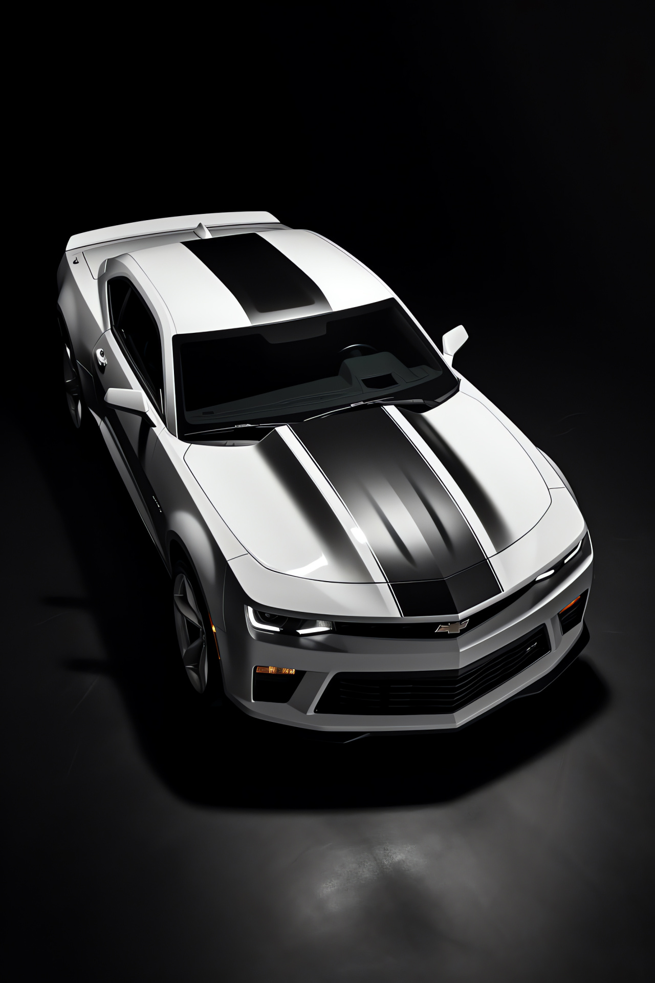 Chevrolet Camaro SS, Sports car angle, American muscle, Iconic design, Performance heritage, HD Phone Image