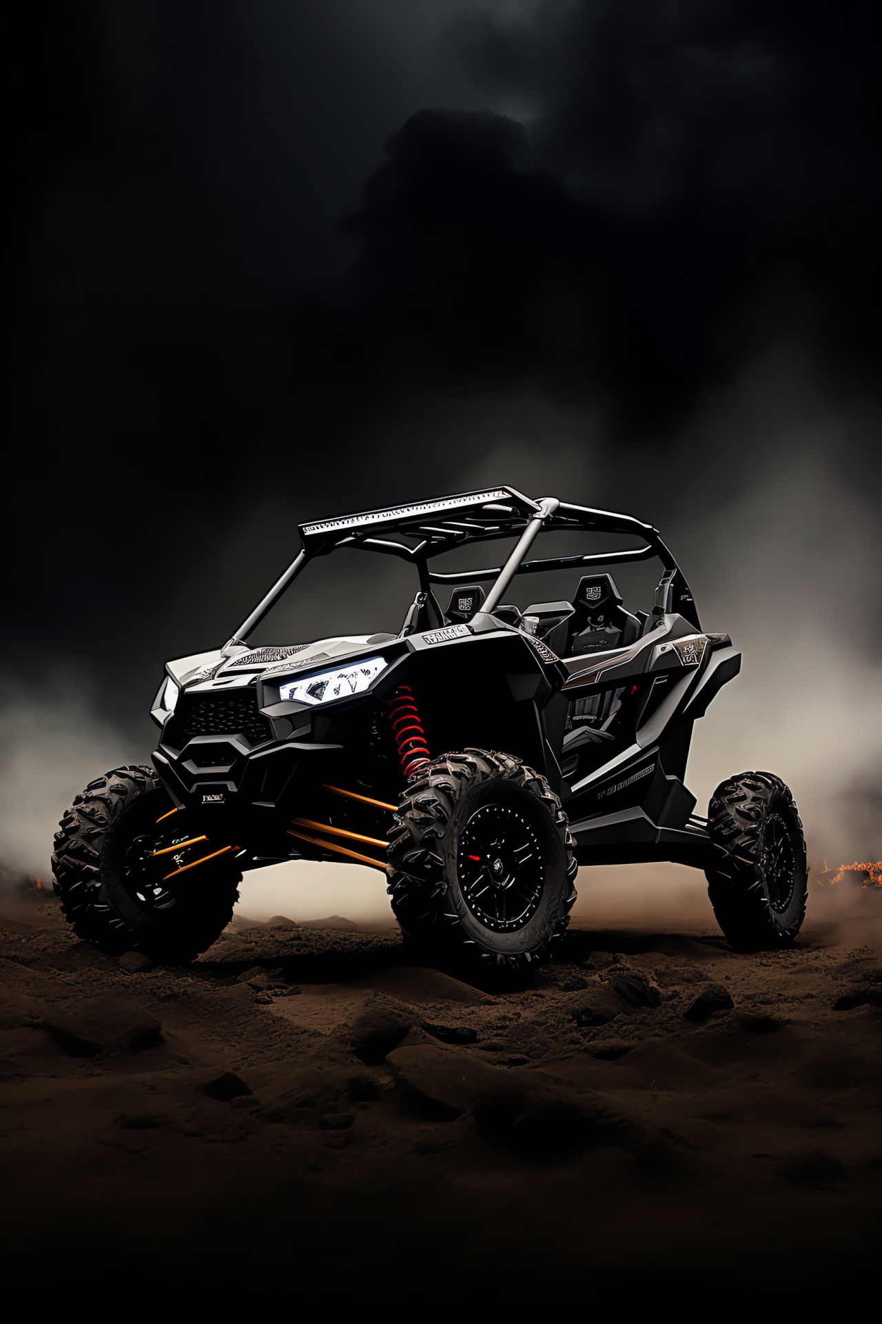 Polaris RZR Pro XP, Stylish side-by-side, Trail riding, High-speed off-road, White and black design, HD Phone Image