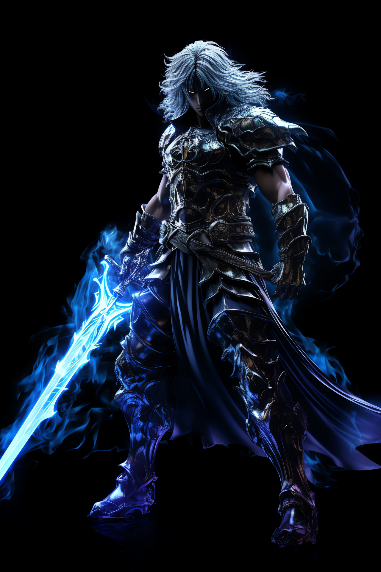 Siegfried Schtauffen hero, Soul Calibur saga, Gallant fighter, Piercing gaze, Elevated stature, HD Phone Image