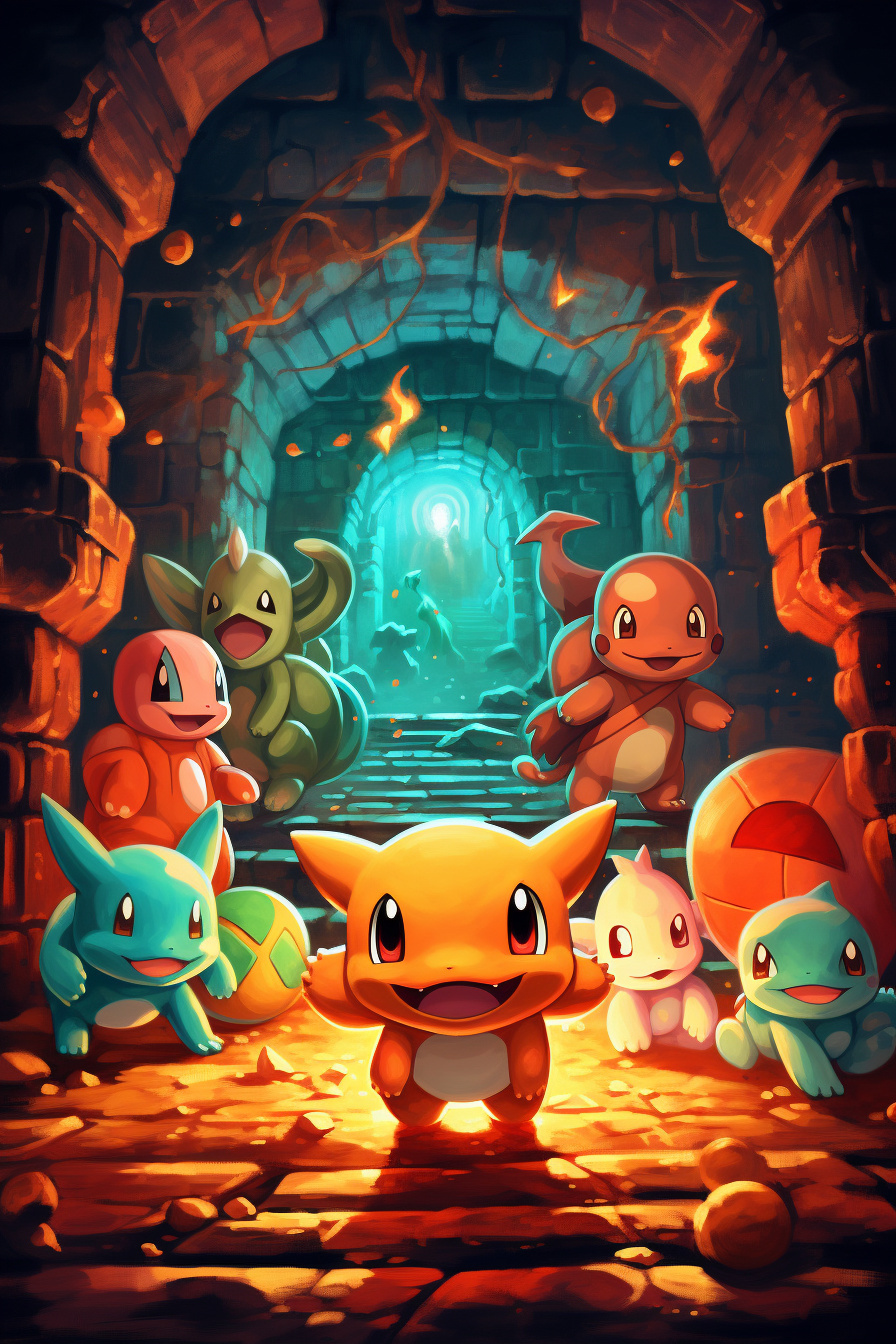 Charmander courage, Bulbasaur resilience, Squirtle adaptability, Mystery Dungeon teamwork, Pokemon quest, HD Phone Image