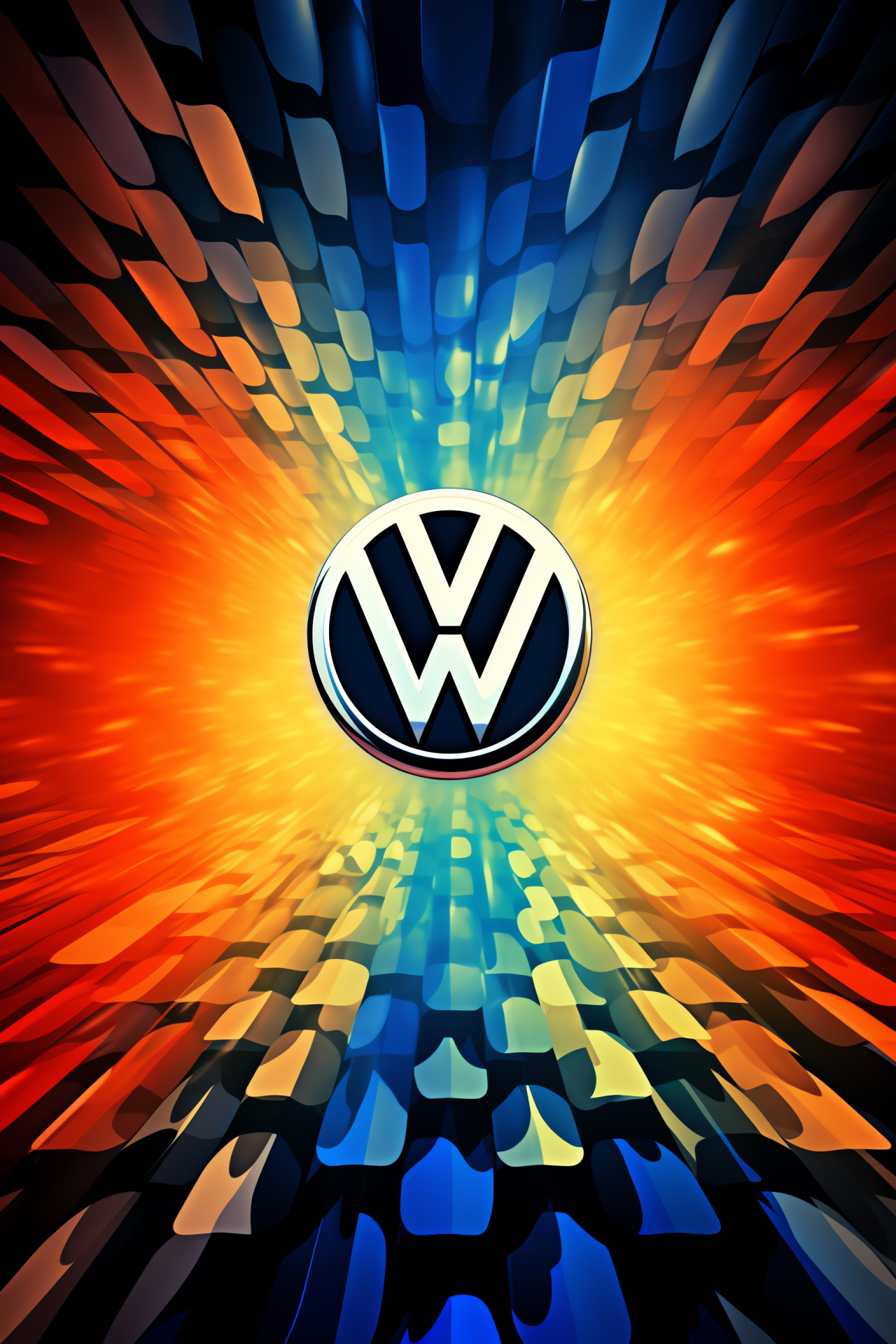 VW Symbol, broad spectrum, bold branding, car innovation, emblematic distinction, HD Phone Wallpaper