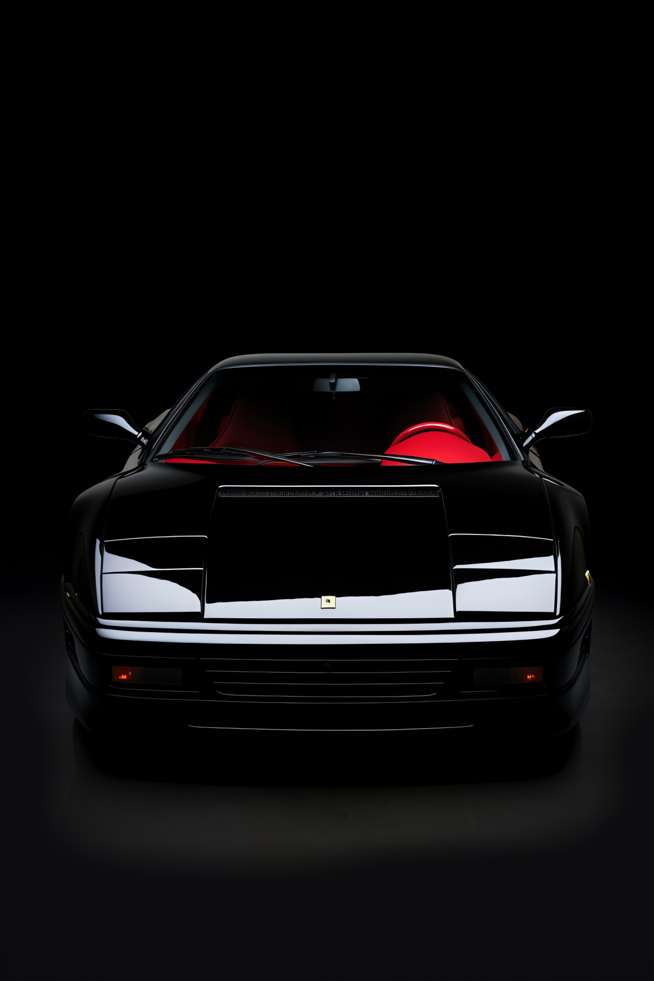 Ferrari Testarossa year 2000, High-angled black beauty, Elite sportscar collection, Italian engineering, Automotive legacy, HD Phone Wallpaper