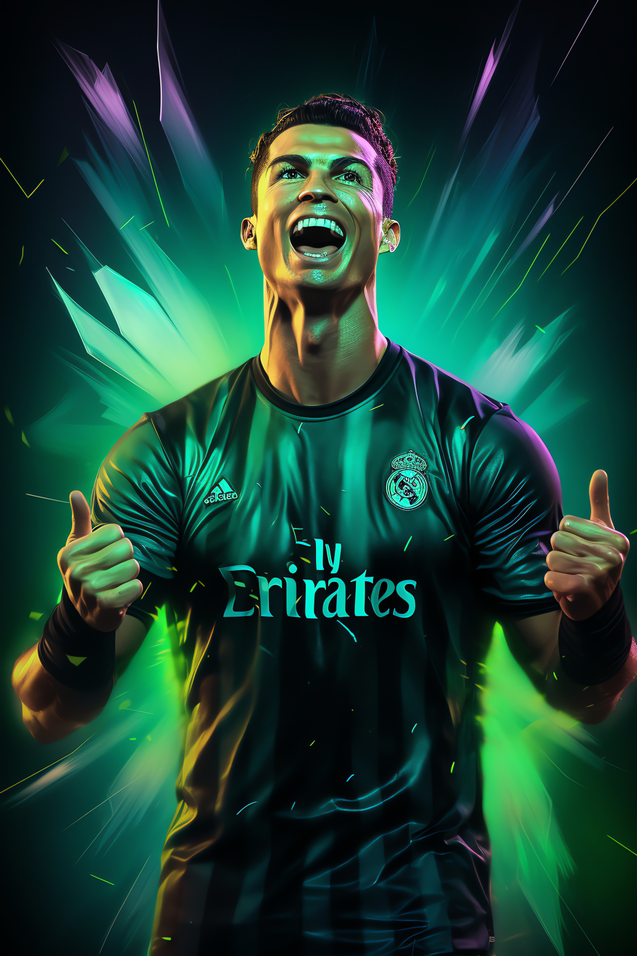 Cristiano Ronaldo, Football icon, Winning smile, Sports charisma, Recognizable figure, HD Phone Image