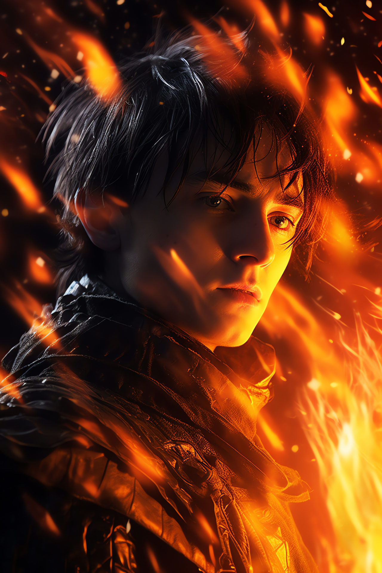 Bran Stark, seer's eyes, warg companion, corvid motif, neon verdancy, HD Phone Image