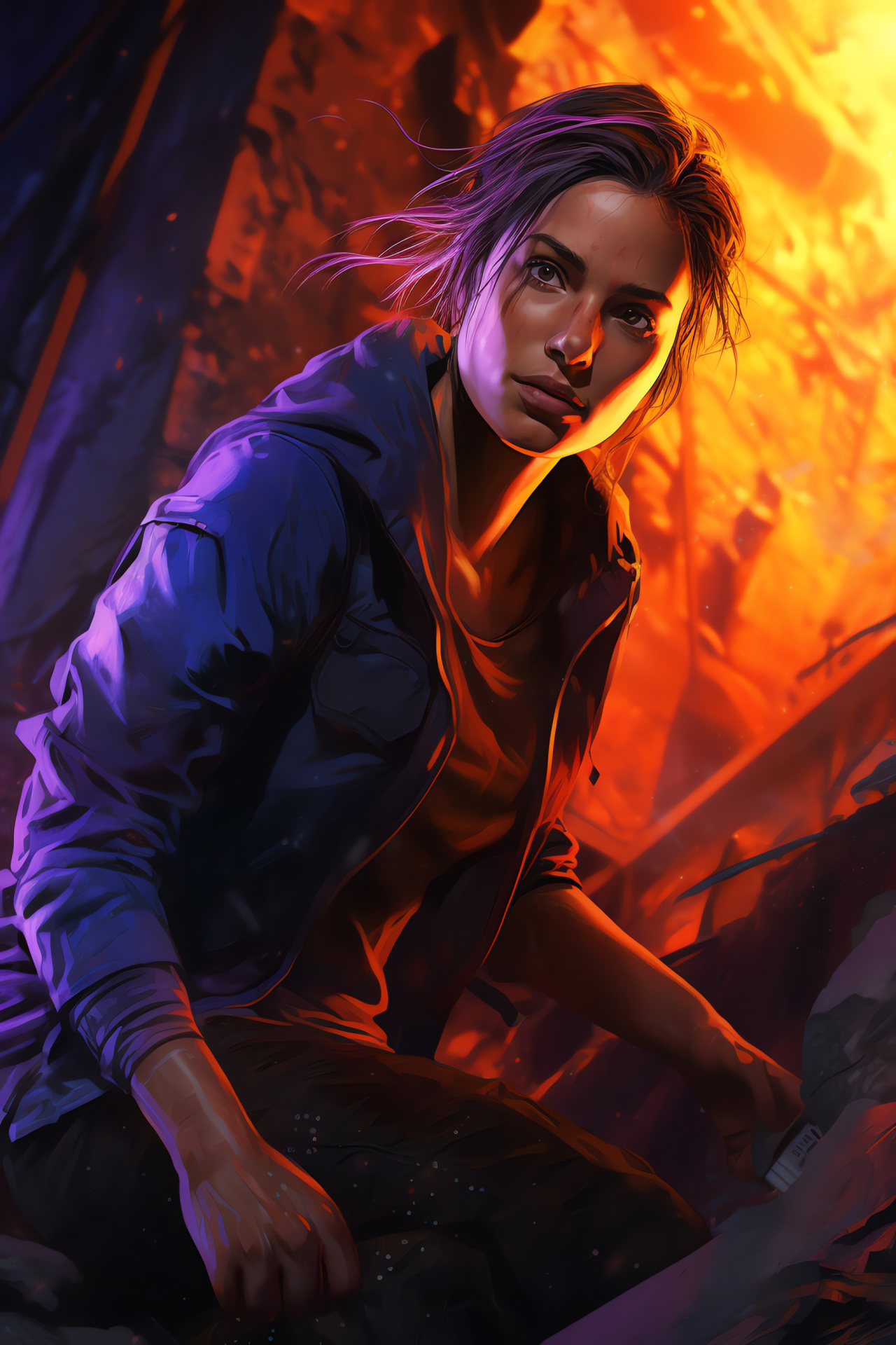 Uncharted exploration, Elena Fisher, city conflict, historical search, mythic land, HD Phone Wallpaper