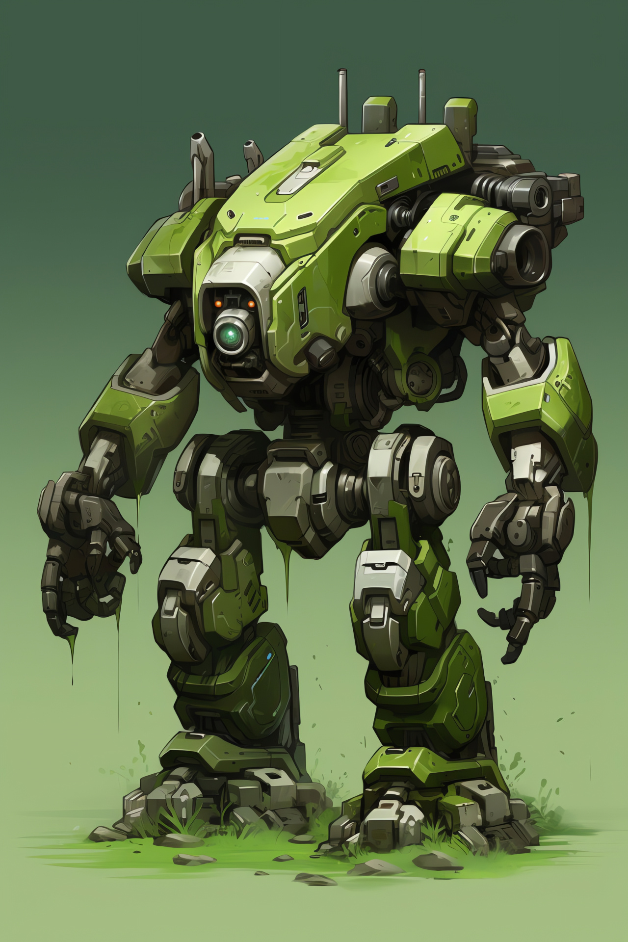 Bastion unit, Transformable robot, Sturdy machinery, Overwatch faction, Sentinel design, HD Phone Image