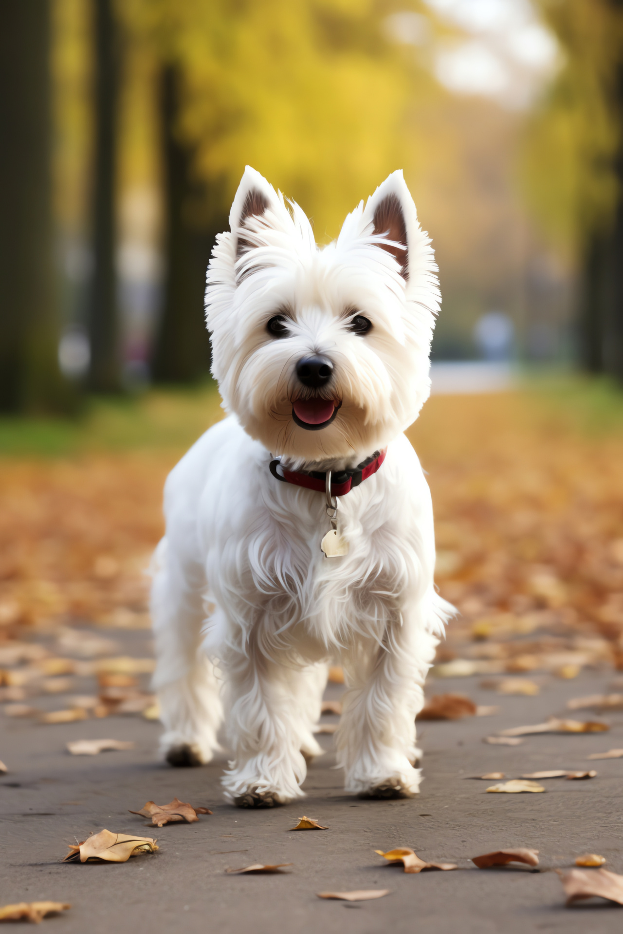 Social West Highland Terrier, Vibrant-eyed dog, Terrier hair texture, Radiant canine coat, Sleek fur quality, HD Phone Wallpaper