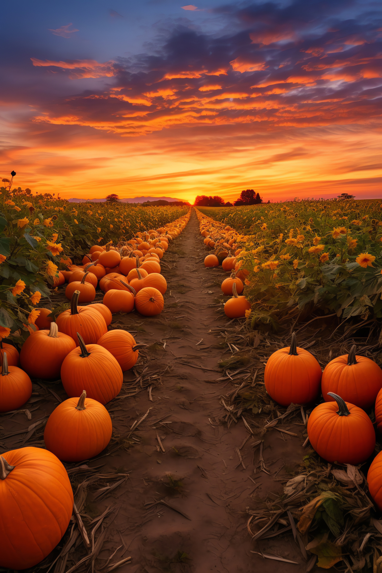 Rural autumn scenery, Harvest time, Golden hour glow, Agrarian traditions, Scenic farm life, HD Phone Image