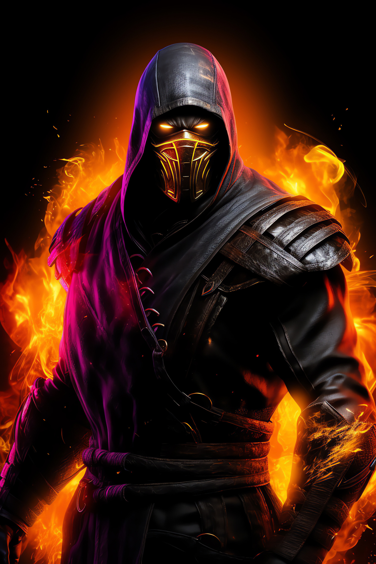 Mortal Kombat combatant, Menacing Noob Saibot, Martial arts, Spectral presence, Teleporting assassin, HD Phone Image