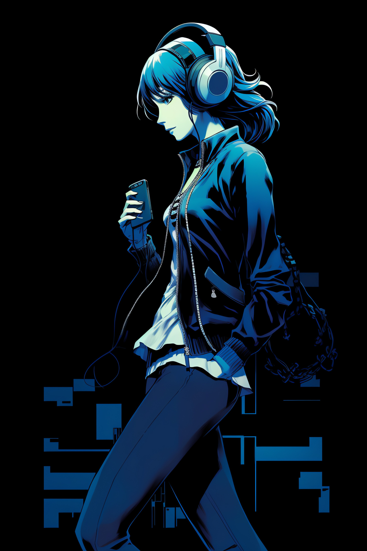 Persona 3 Fuuka Yamagishi, High school character, Anime RPG style, Teammate navigator, HD Phone Image