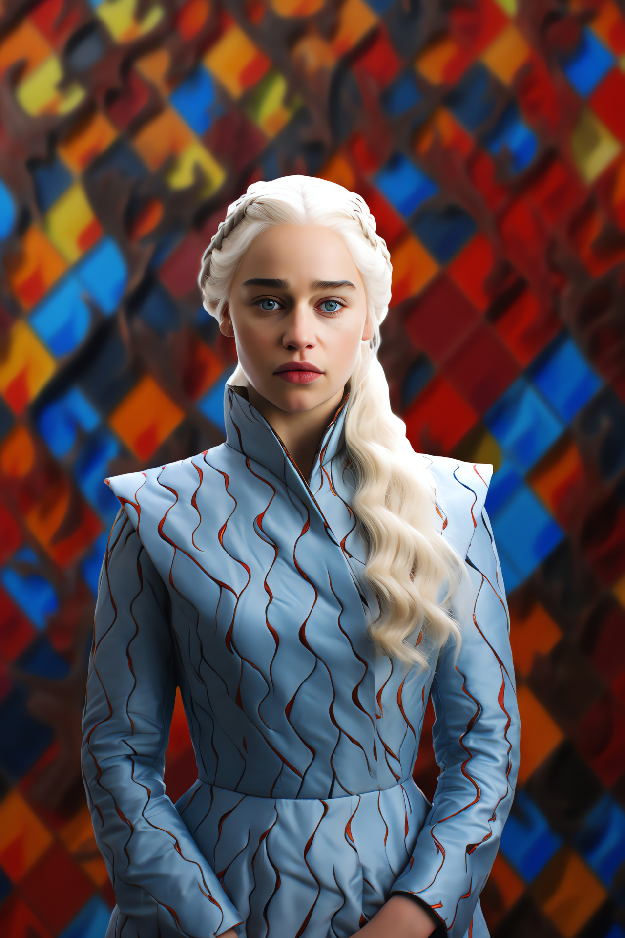 Daenerys Targaryen GoT, Targaryen dynasty, Dragon queen, Fictional ruler, Epic saga, HD Phone Image