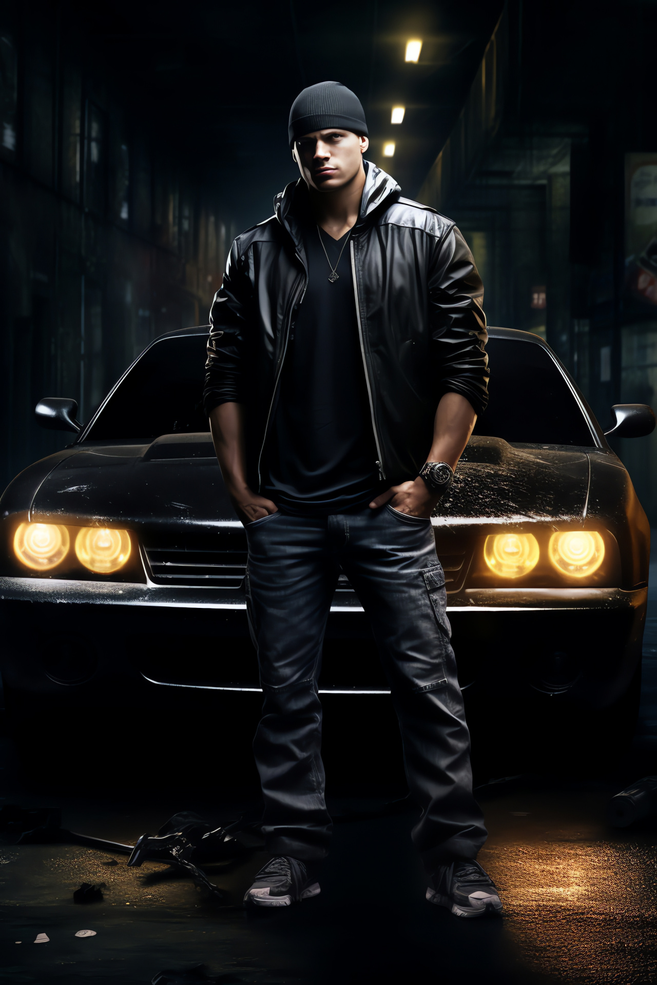 Need For Speed antagonist, Clarence 'Razor' Callahan, Racing game villain, Menacing game character, Driving adventure, HD Phone Wallpaper