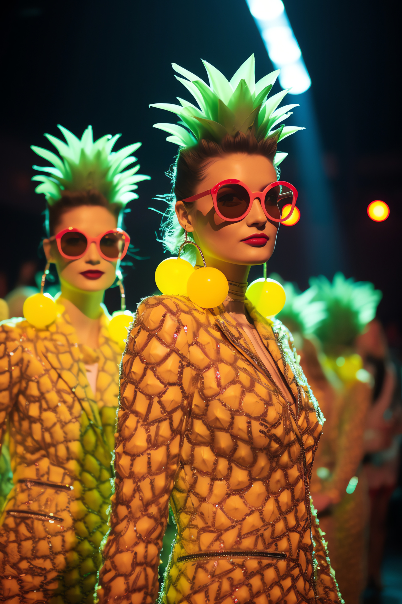 Pineapple, Fashion forward, Elegant event, High fashion, Stylish presentation, HD Phone Image