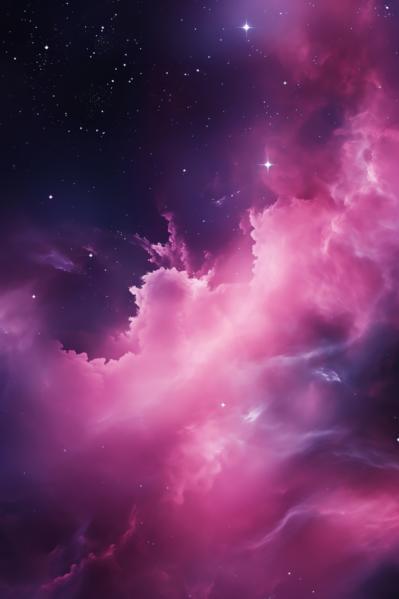 Pink Galaxy, Universal grandeur, Milky Way wonder, Galactic panorama, Space exploration, HD Phone Image