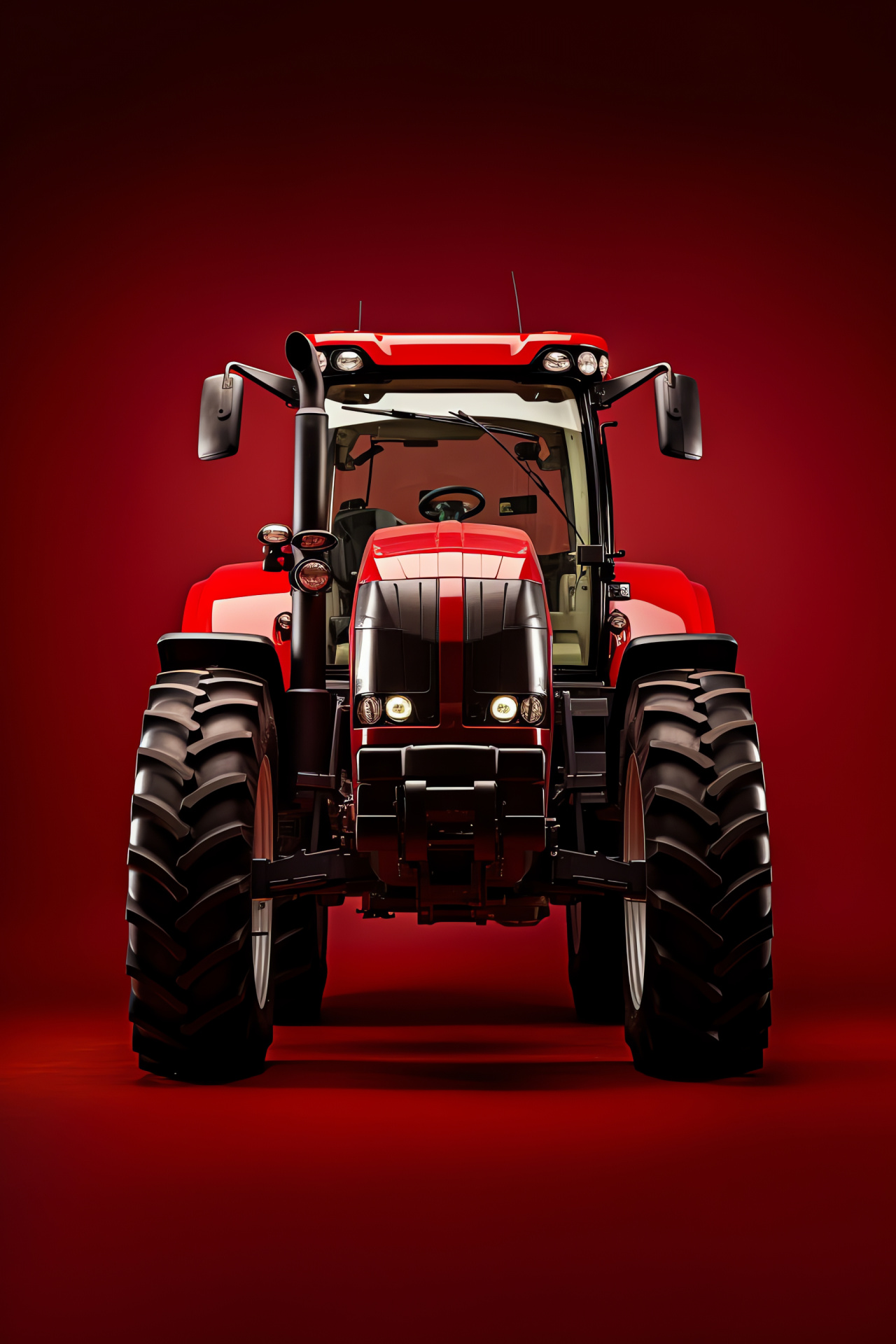 Farm tractor, Case IH Magnum, Agricultural engineering, Farming vehicle, Red bodywork, HD Phone Image