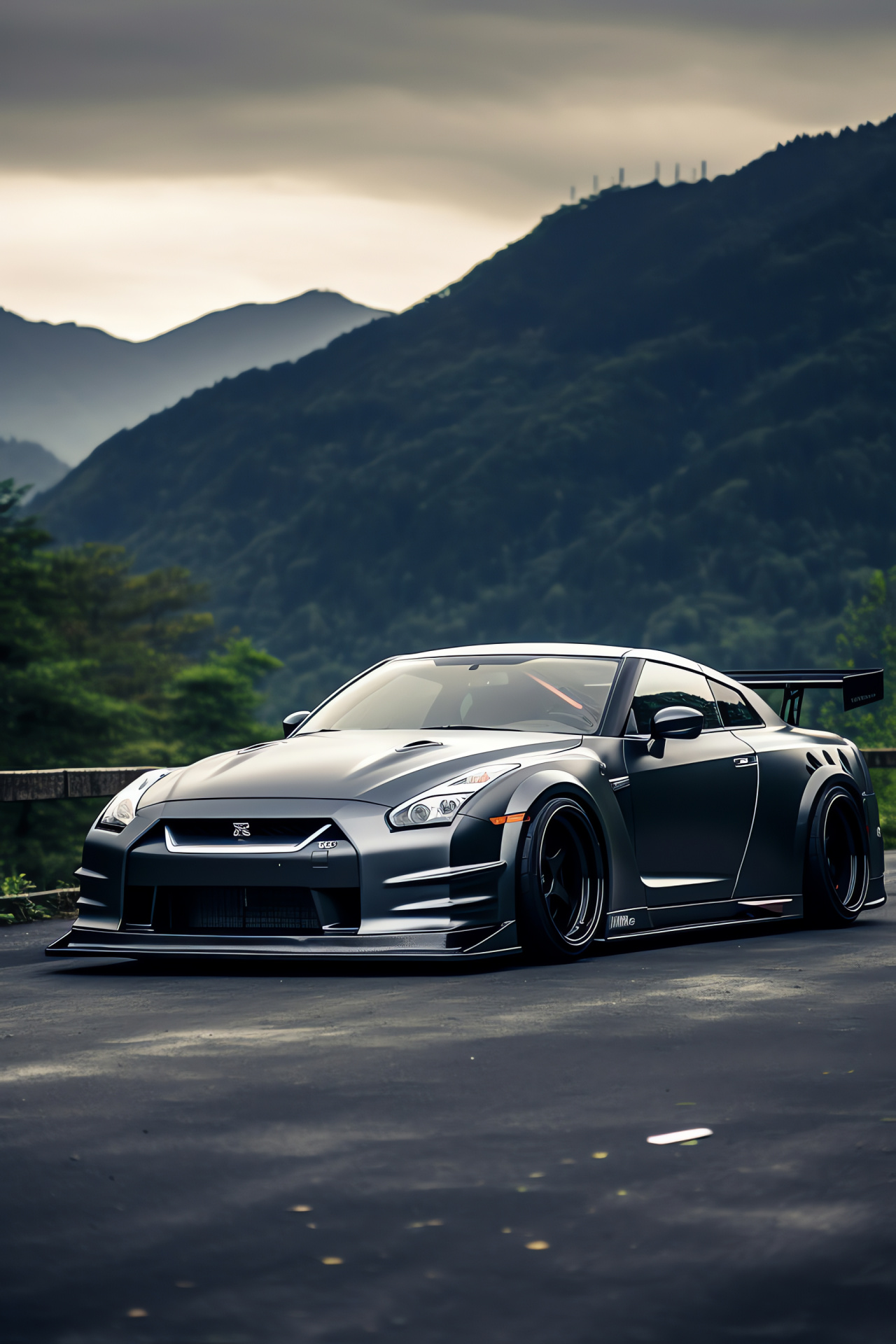 Nissan GTR R35, Race track ready, Fuji Speedway action, High-spec aerodynamics, Performance enhanced, HD Phone Wallpaper