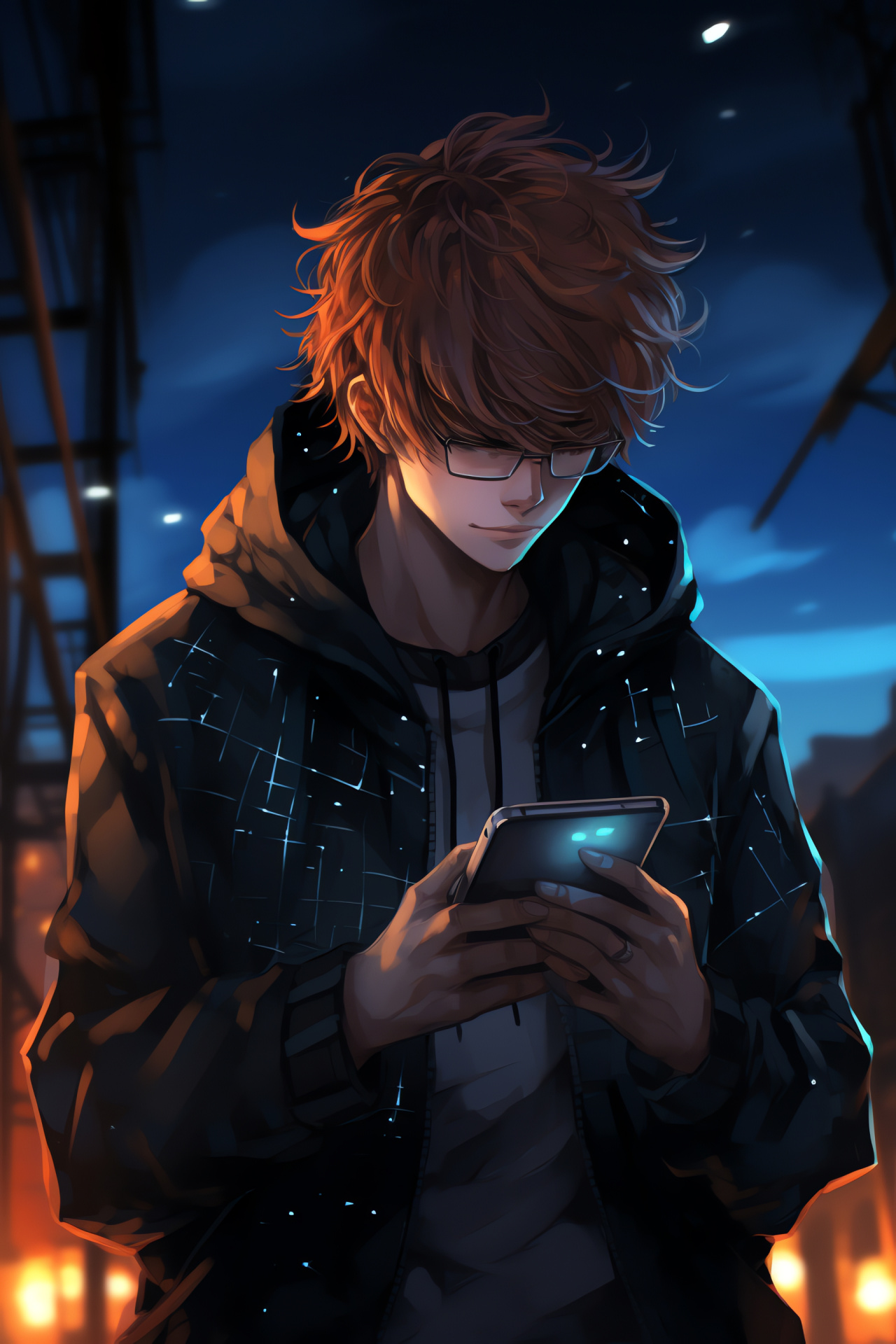 Mystic Messenger mobile game, lead character interaction, digital communication, narrative-driven gameplay, virtual dialogue, HD Phone Wallpaper