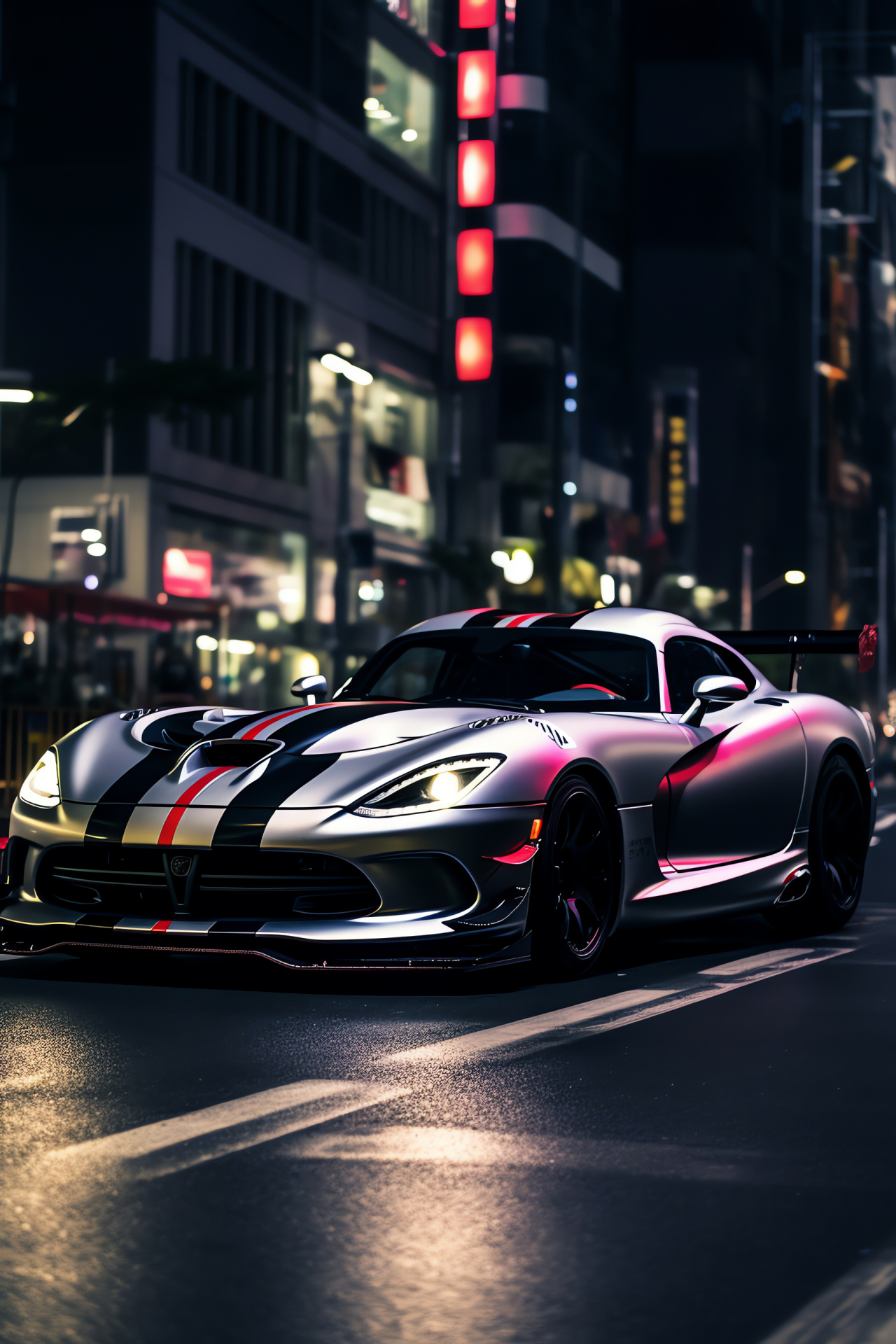 Tokyo nightlife, ACR-X edition, Japanese street scene, Automotive style, Urban backdrop, HD Phone Image