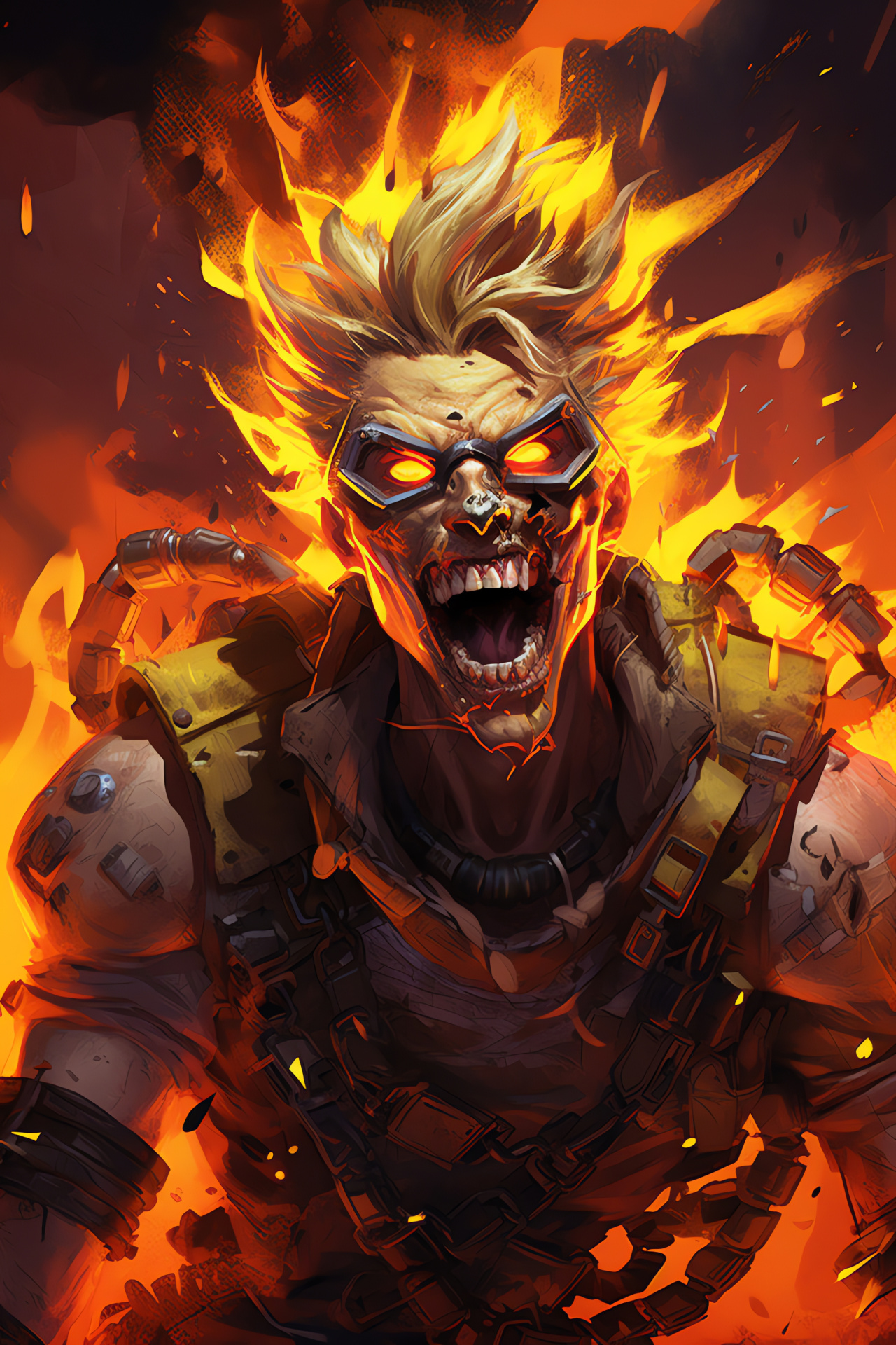 Explosive expert Junkrat, Australian Outback survivor, Overwatch demolitionist, Riptire wielder, Anarchistic tactics, HD Phone Wallpaper