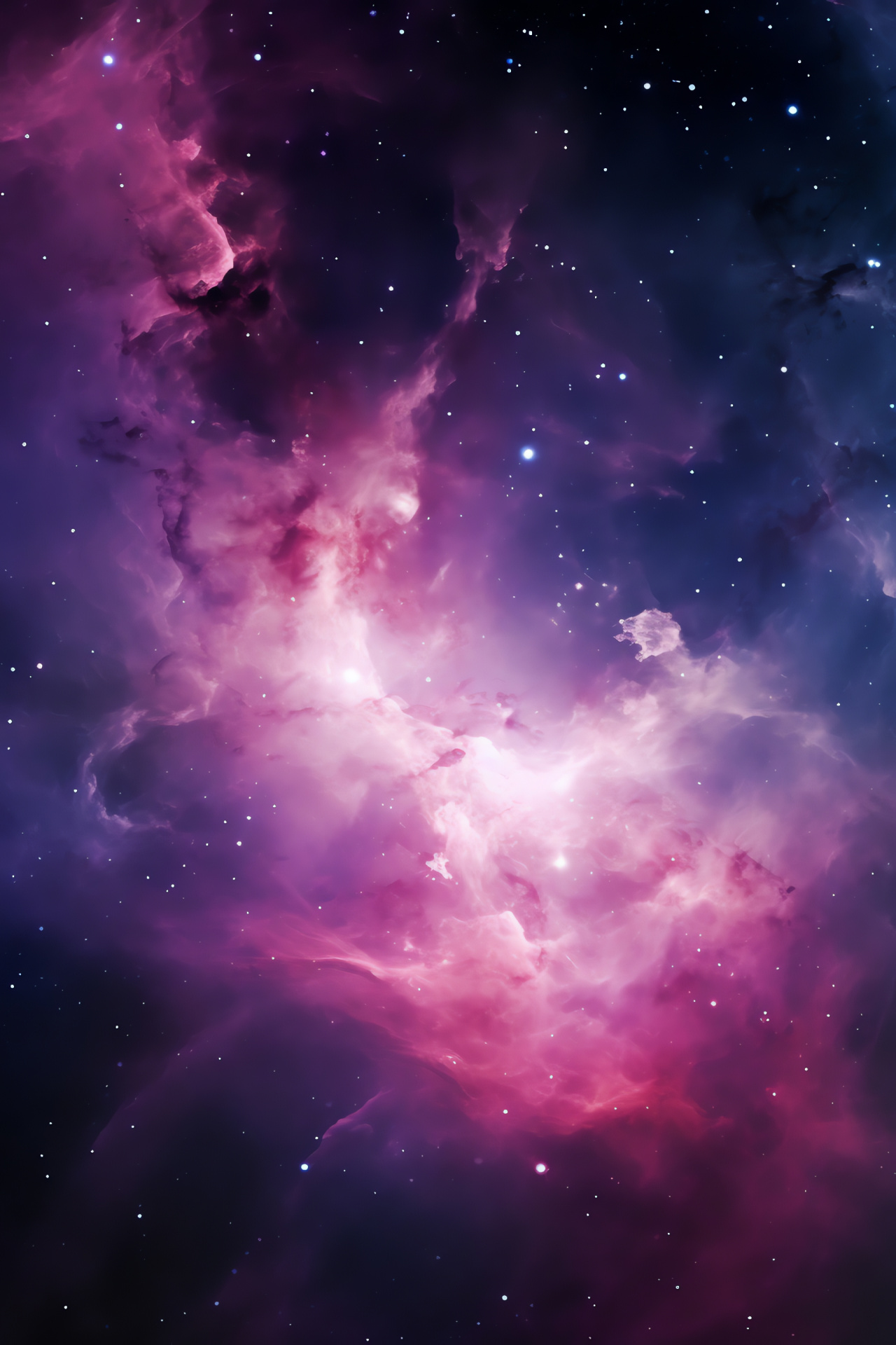 Purple Galaxy, Space spectacle, Nebula hues, Starry sky, Universe marvel, HD Phone Wallpaper