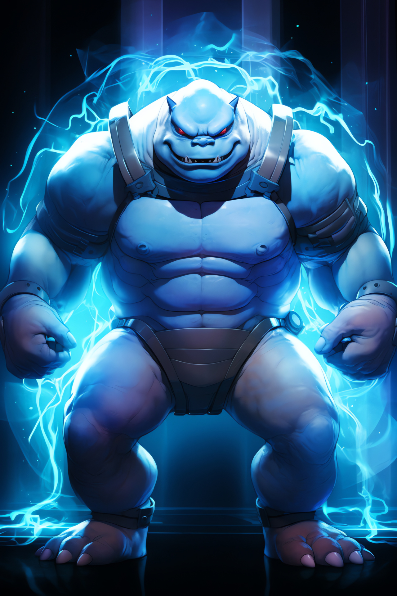 Blastoise shell, Oceanic creature, Marine layer pigment, Cobalt armor, Visual intensity, HD Phone Wallpaper