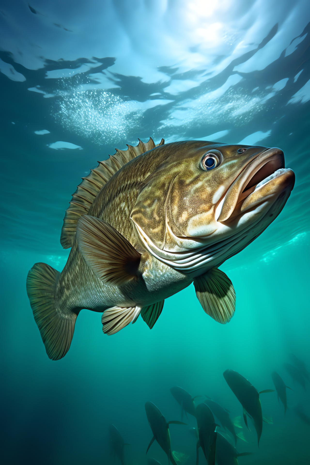 Smallmouth Bass aquatic, Agile freshwater fish, Pride of fishermen, Largemouth's cousin, Bass with alert eyes, HD Phone Wallpaper