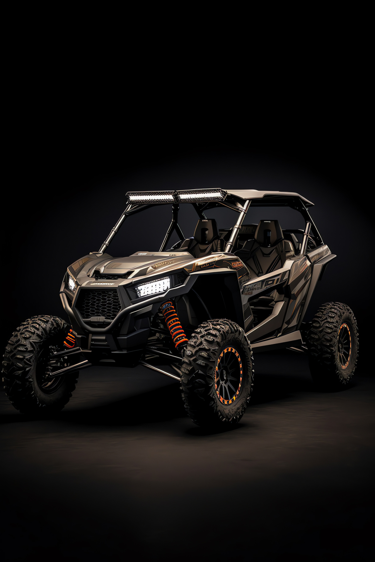 Polaris Rzr, sharp design, off-road expert, monochrome palette, dramatic contrast, HD Phone Image