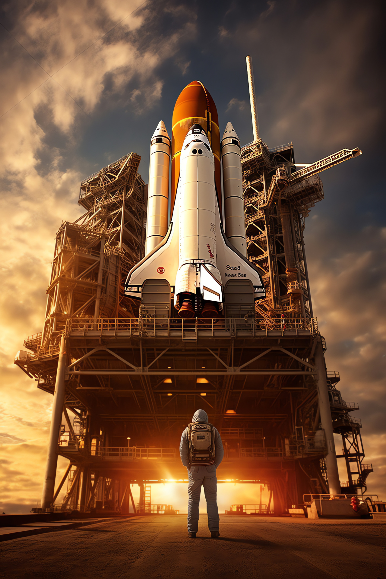 Shuttle crew arrival, Post-mission landing, Space vessel, Astronaut reception, Mission culmination, HD Phone Wallpaper