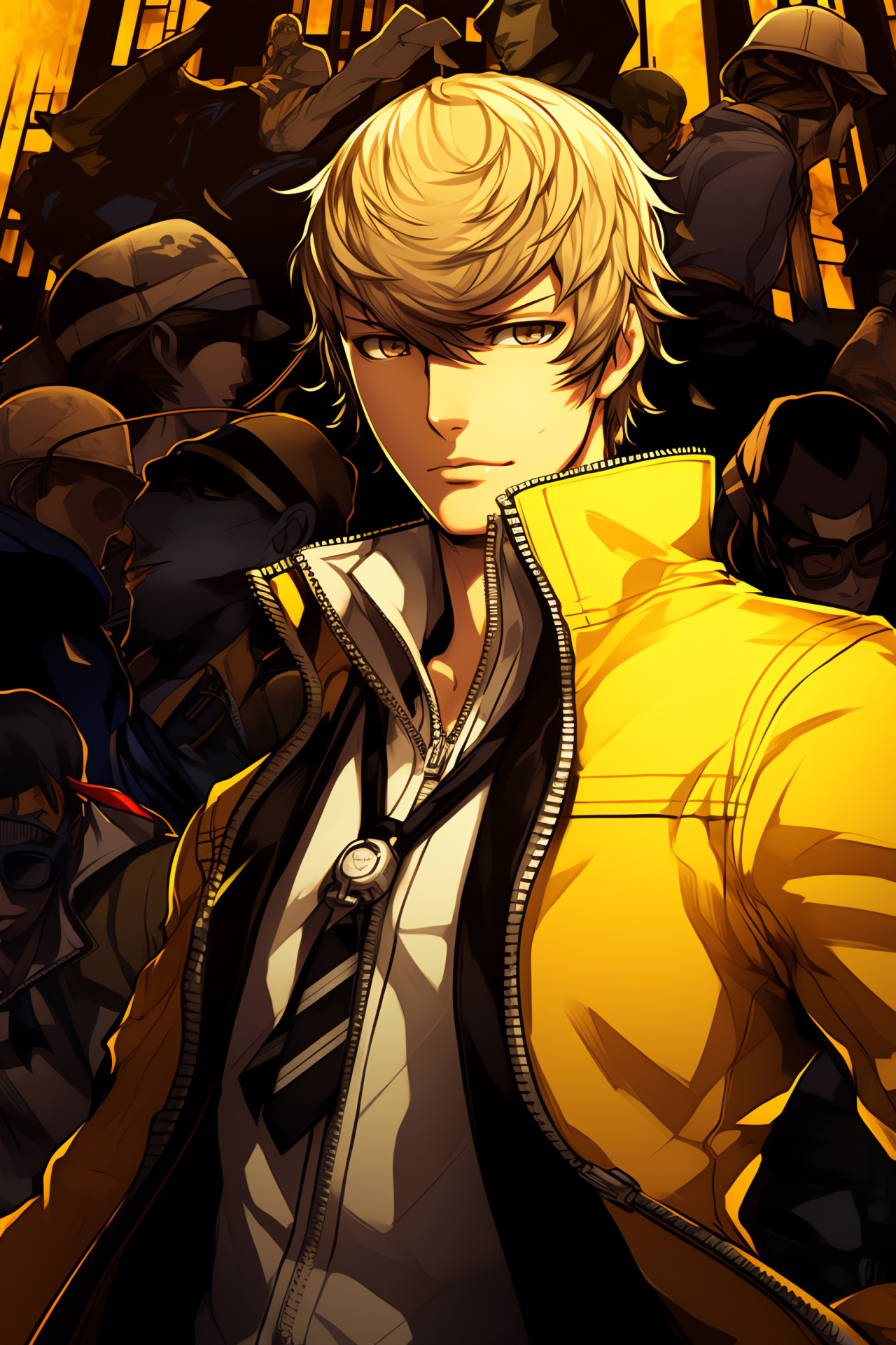 Persona 4 Golden Vita, detective squad, supernatural adversaries, alternate reality exploration, alliance formation, HD Phone Image