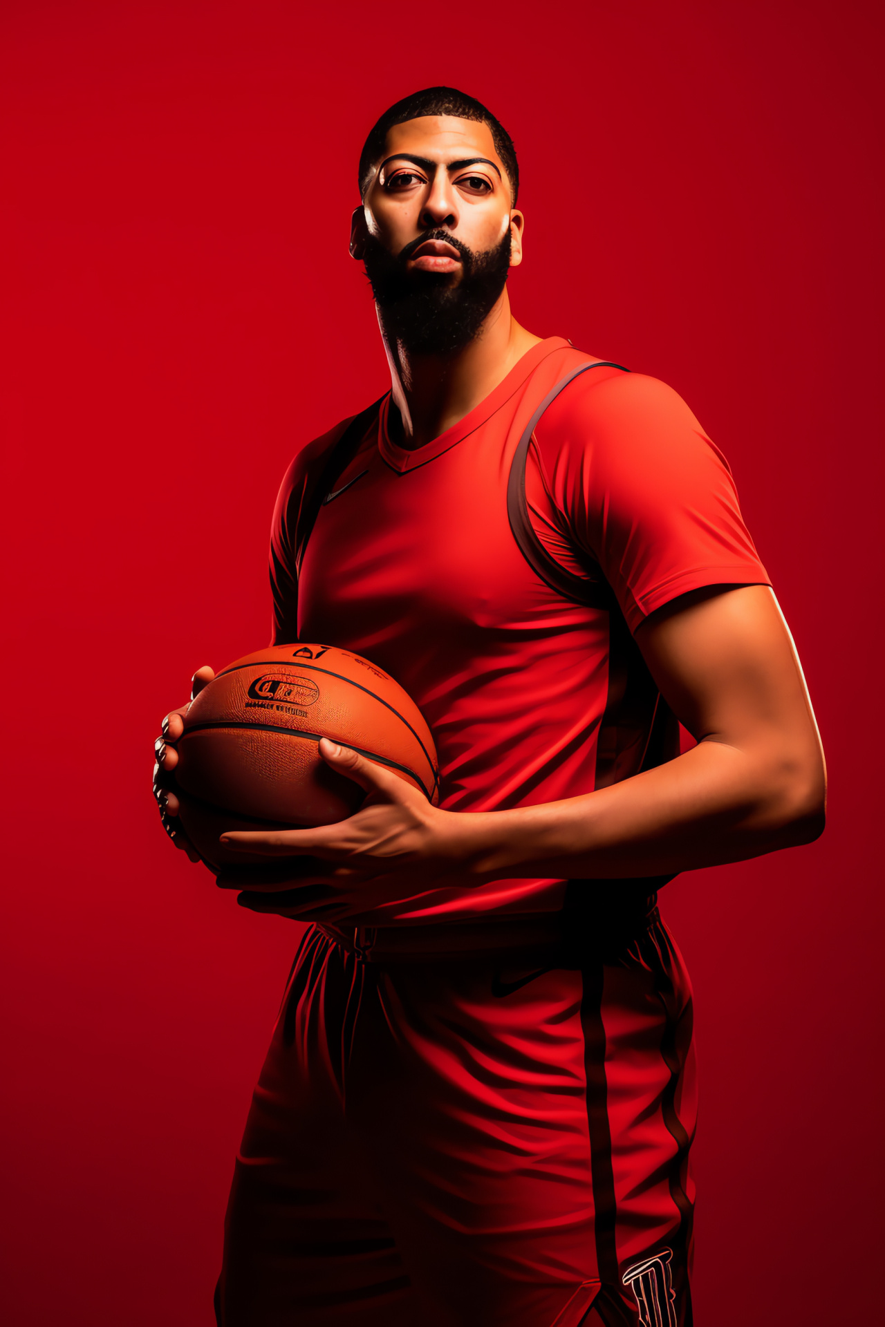 NBA Live Anthony Davis, Basketball gaming, Agile center, Courtside representation, Sports virtual reality, HD Phone Image