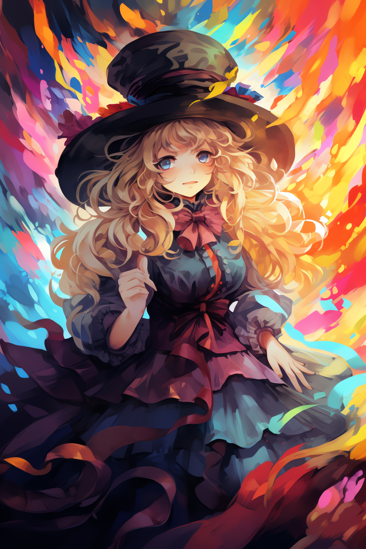 Marisa Kirisame, Magical might, Ordinary magician, Star protagonist, Forest recluse, HD Phone Wallpaper